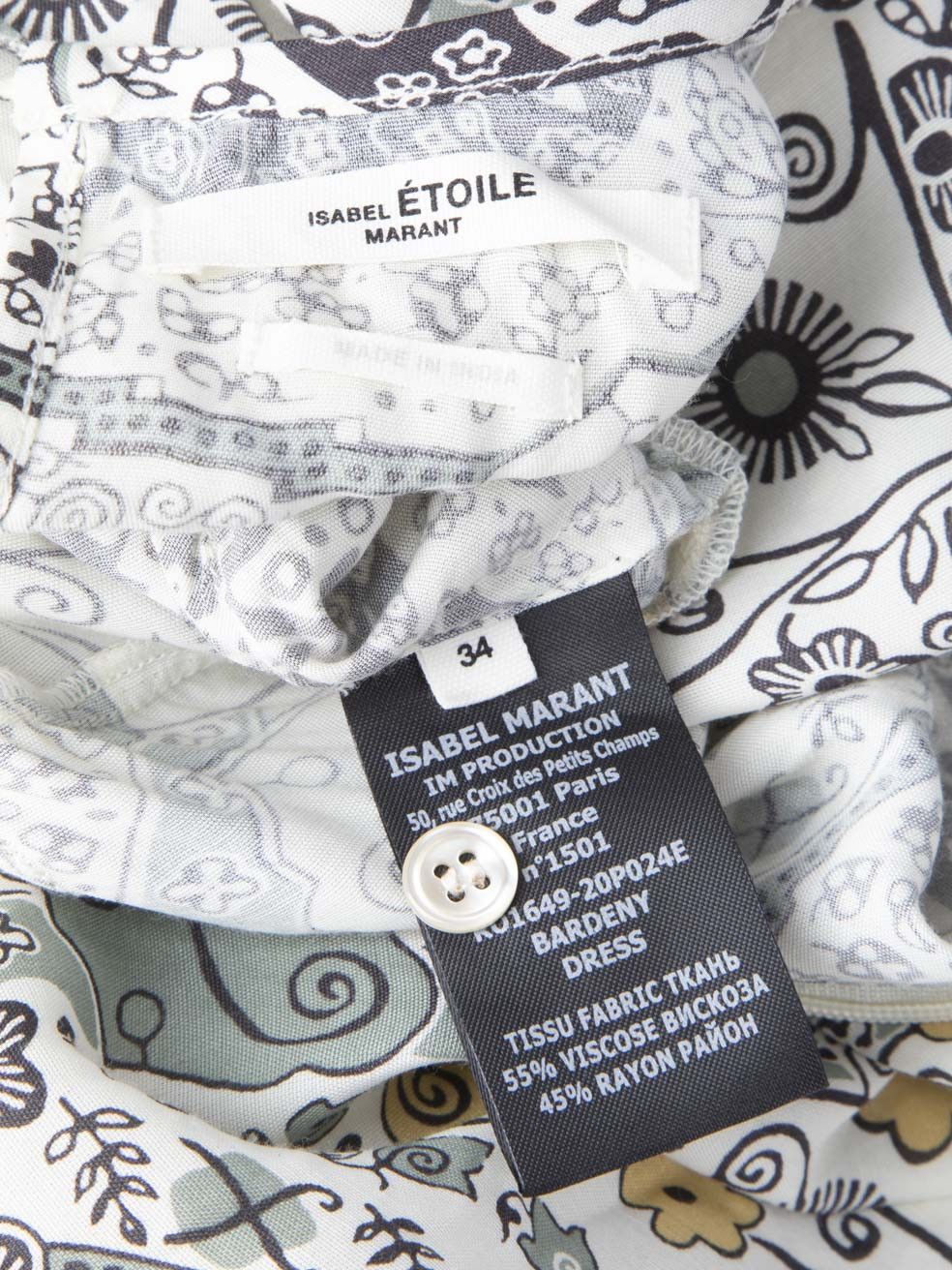 Isabel Marant Isabel Marant Étoile Floral Open Back Dress Size XS / US 0-2 / IT 36-38 - 4 Thumbnail