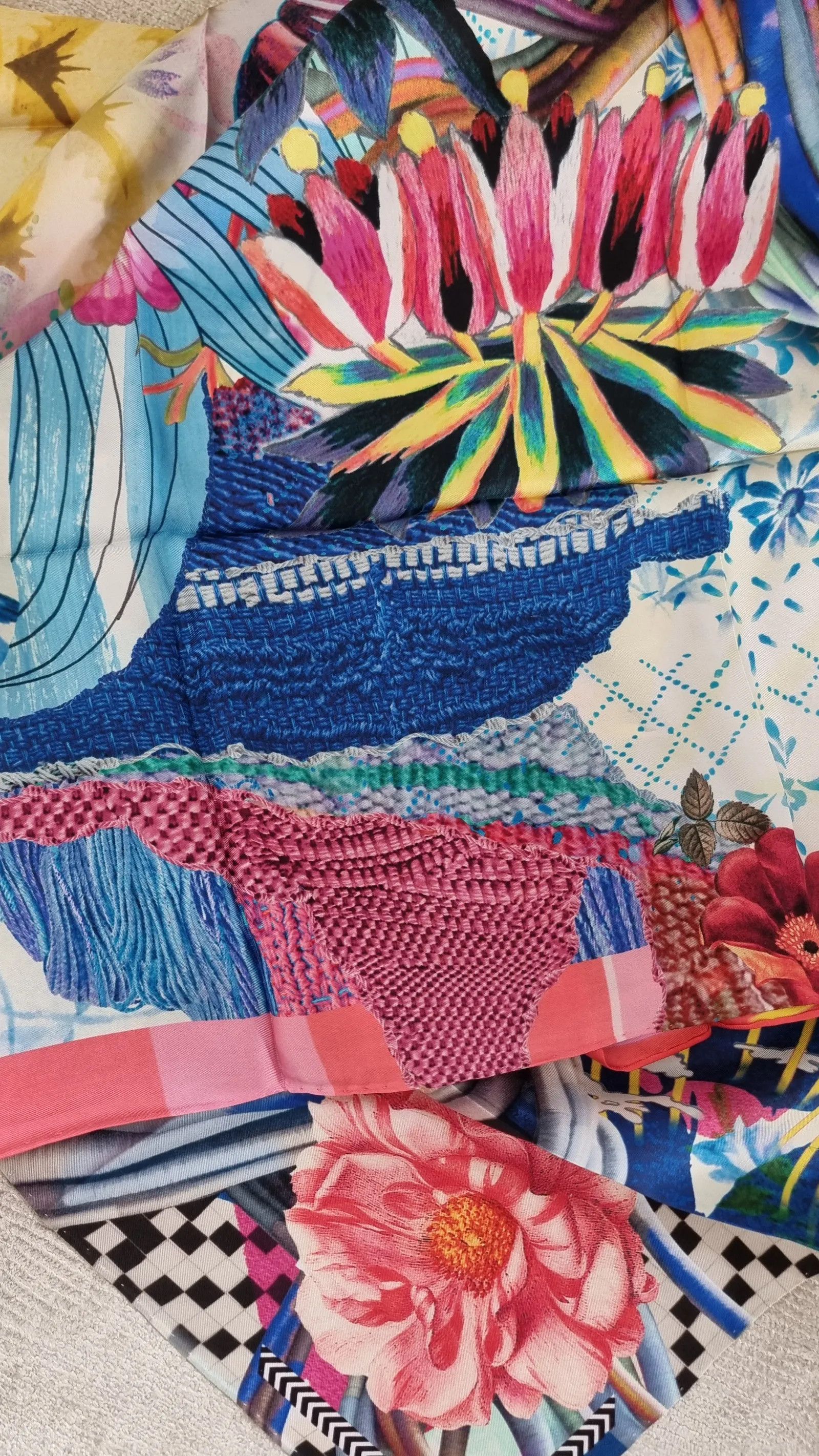 Designer DESIGNER CHRISTIAN LACROIX SIDEN SJAL Scarf Size ONE SIZE - 3 Thumbnail