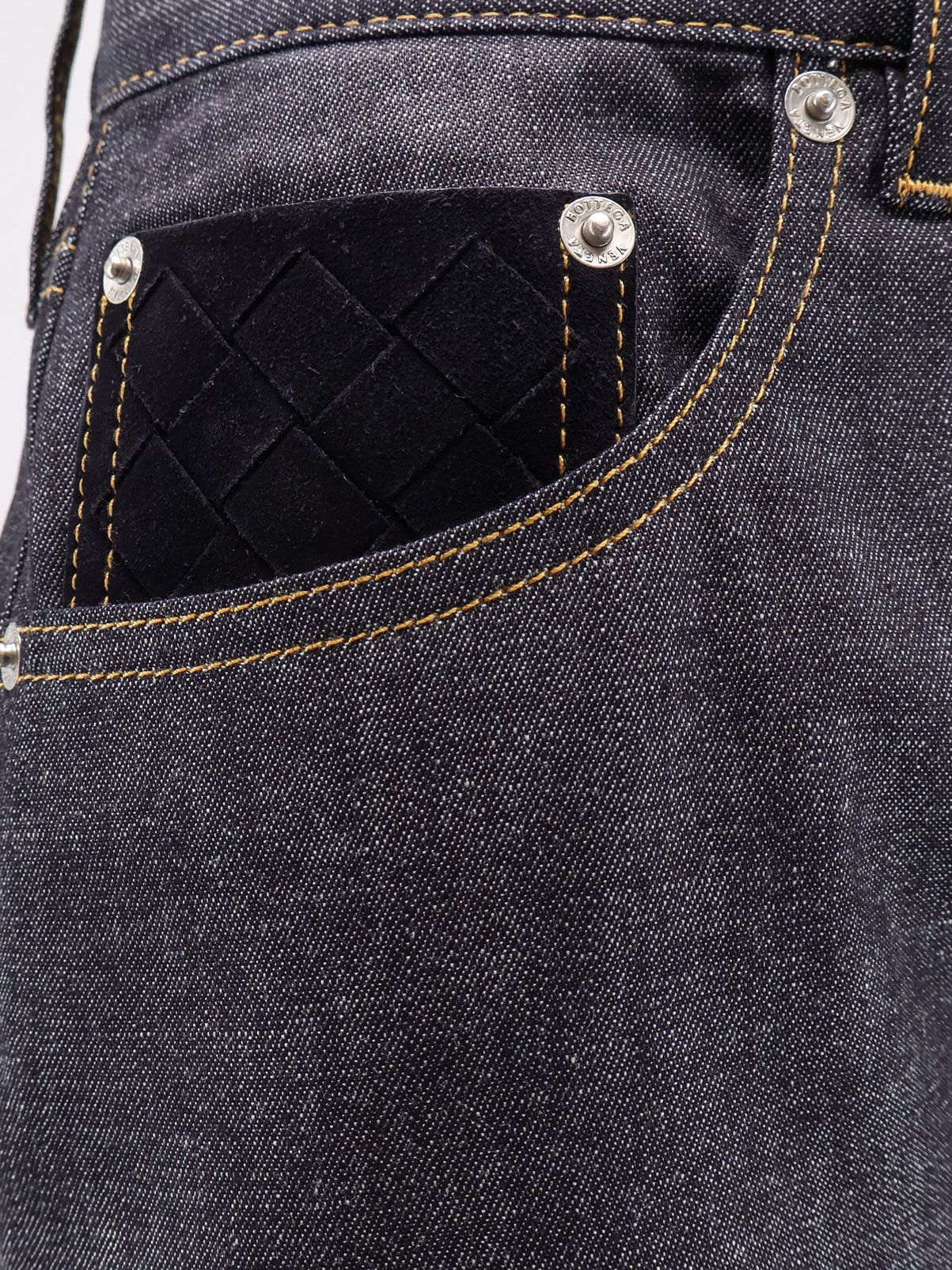 パンツ Bottega Veneta Turned Up Jeans With Straight Leg Bottega Veneta Turned Up Jeans With Straight Leg in Blue | Lyst