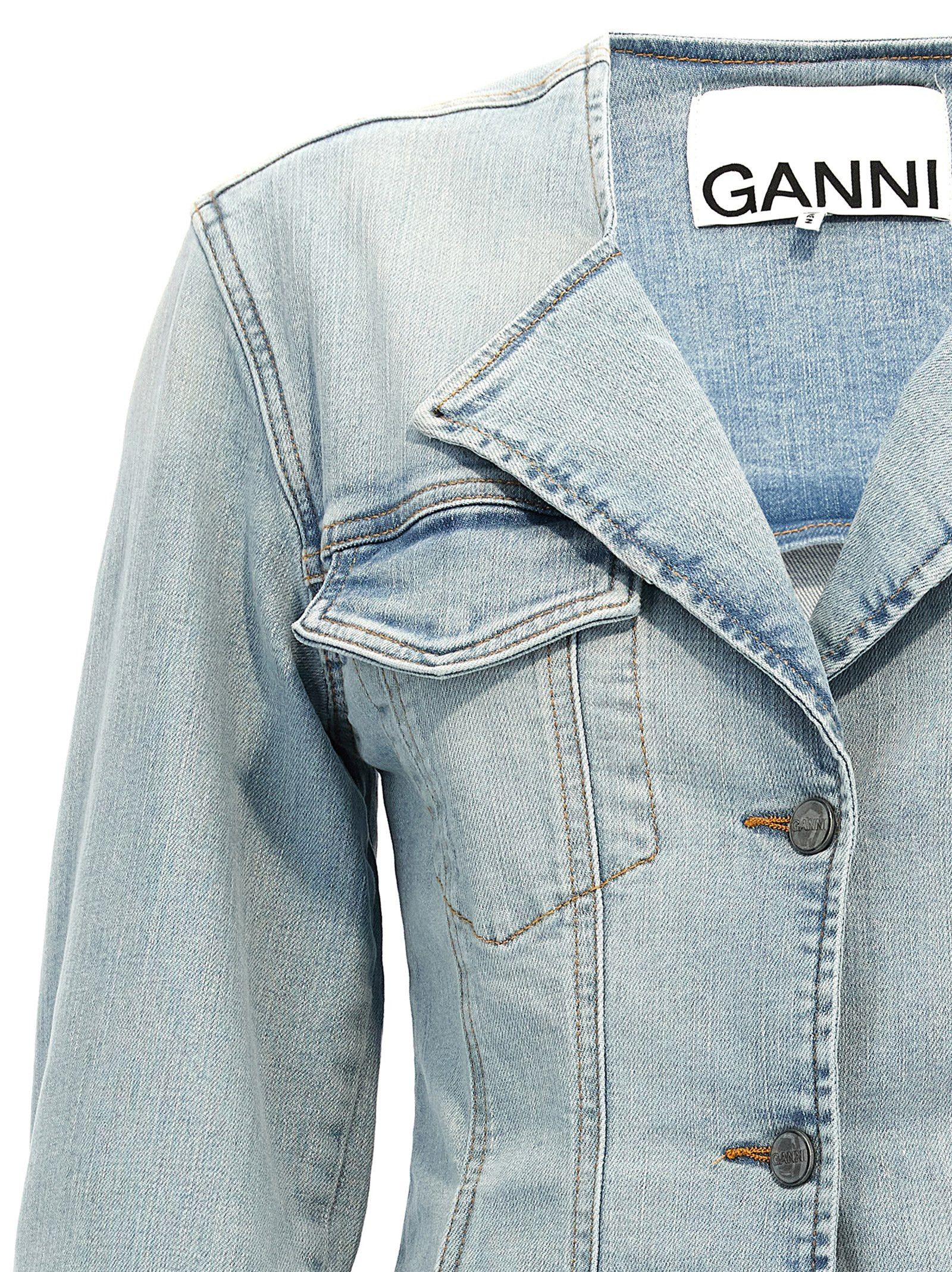 Ganni Denim Blazer Size XS / US 0-2 / IT 36-38 - 3 Thumbnail