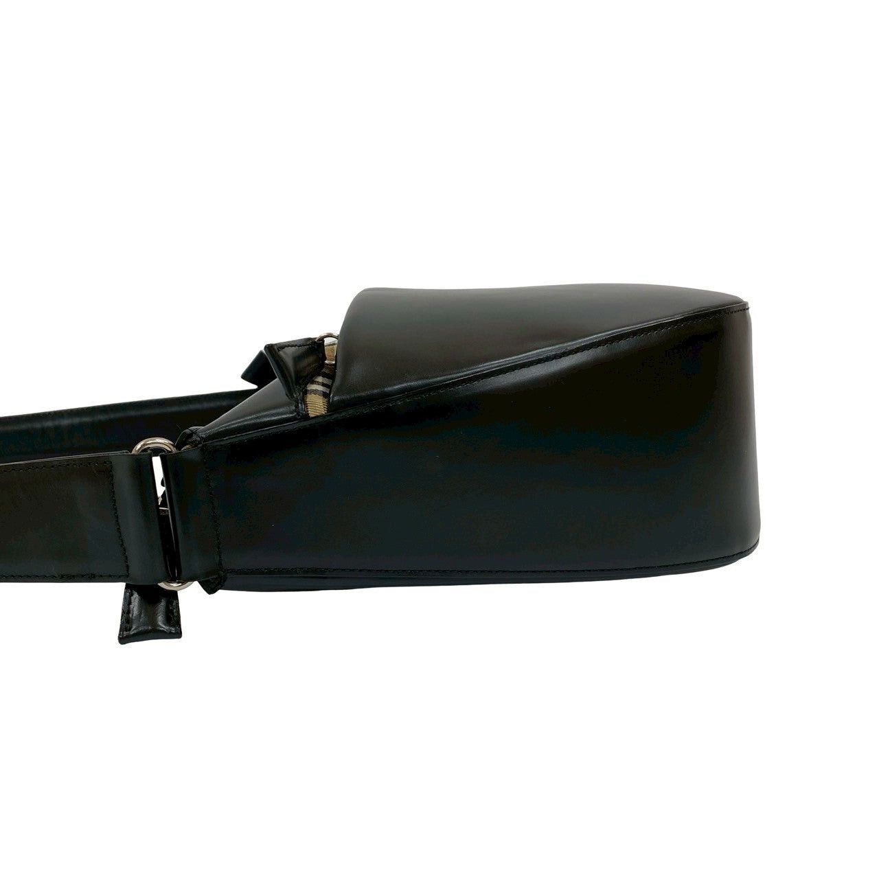 Burberry Burberry Shoulder Bag Black Leather Size ONE SIZE - 5 Thumbnail