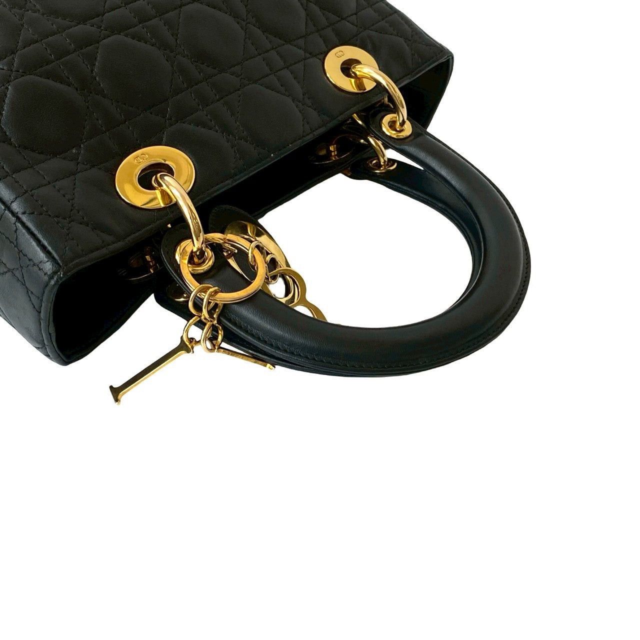 Dior Dior Handbag Black Leather Size ONE SIZE - 4 Thumbnail