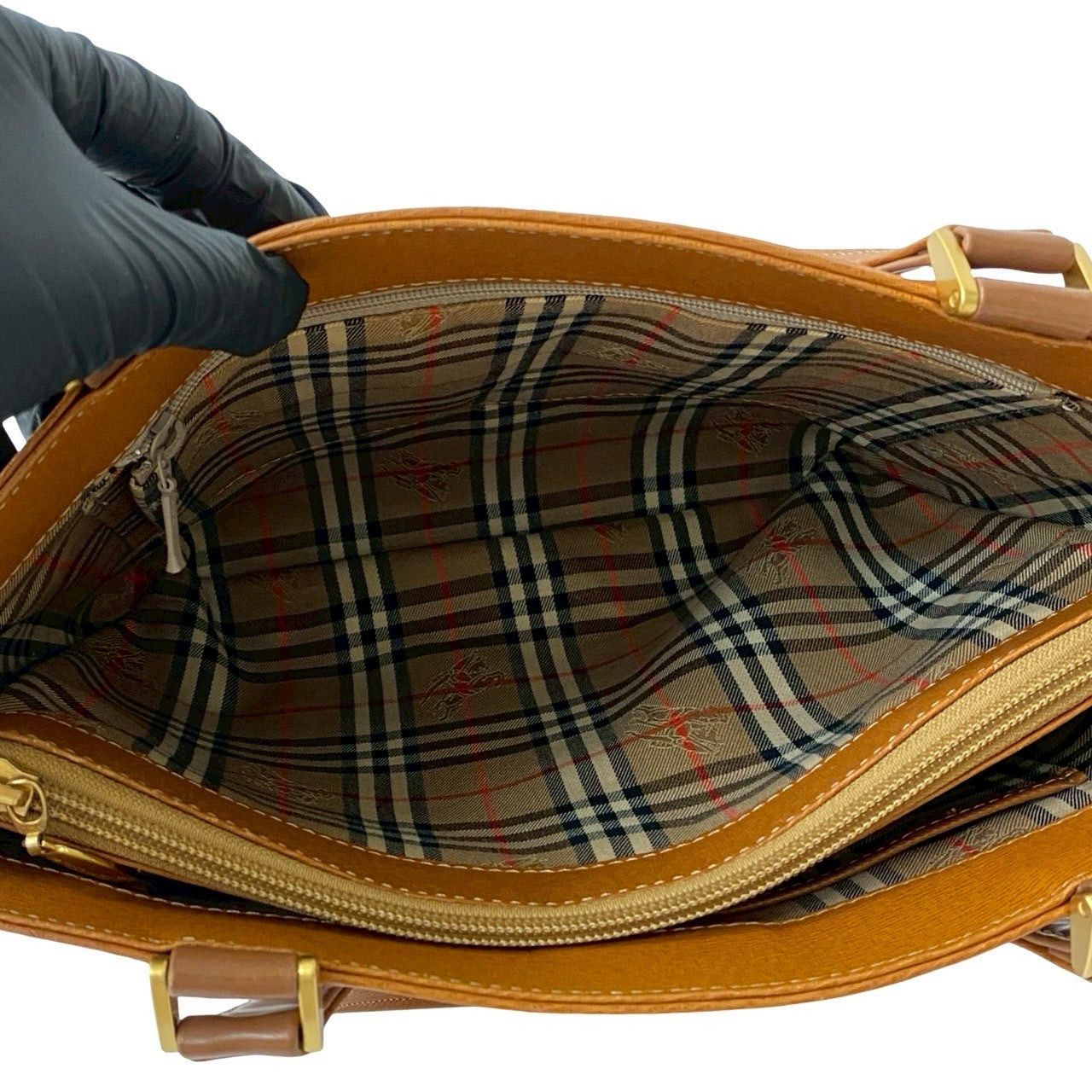 Burberry Burberry Handbag Brown Leather Size ONE SIZE - 9 Thumbnail