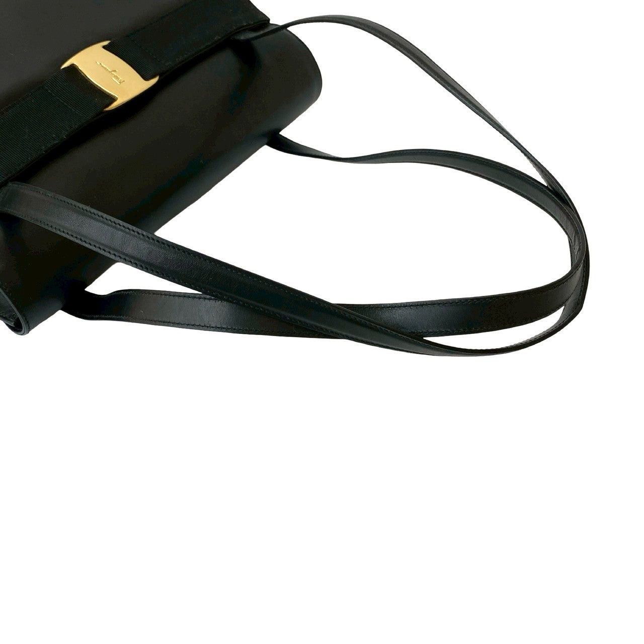 Salvatore Ferragamo Salvatore Ferragamo Tote Bag Black Leather Size ONE SIZE - 4 Thumbnail