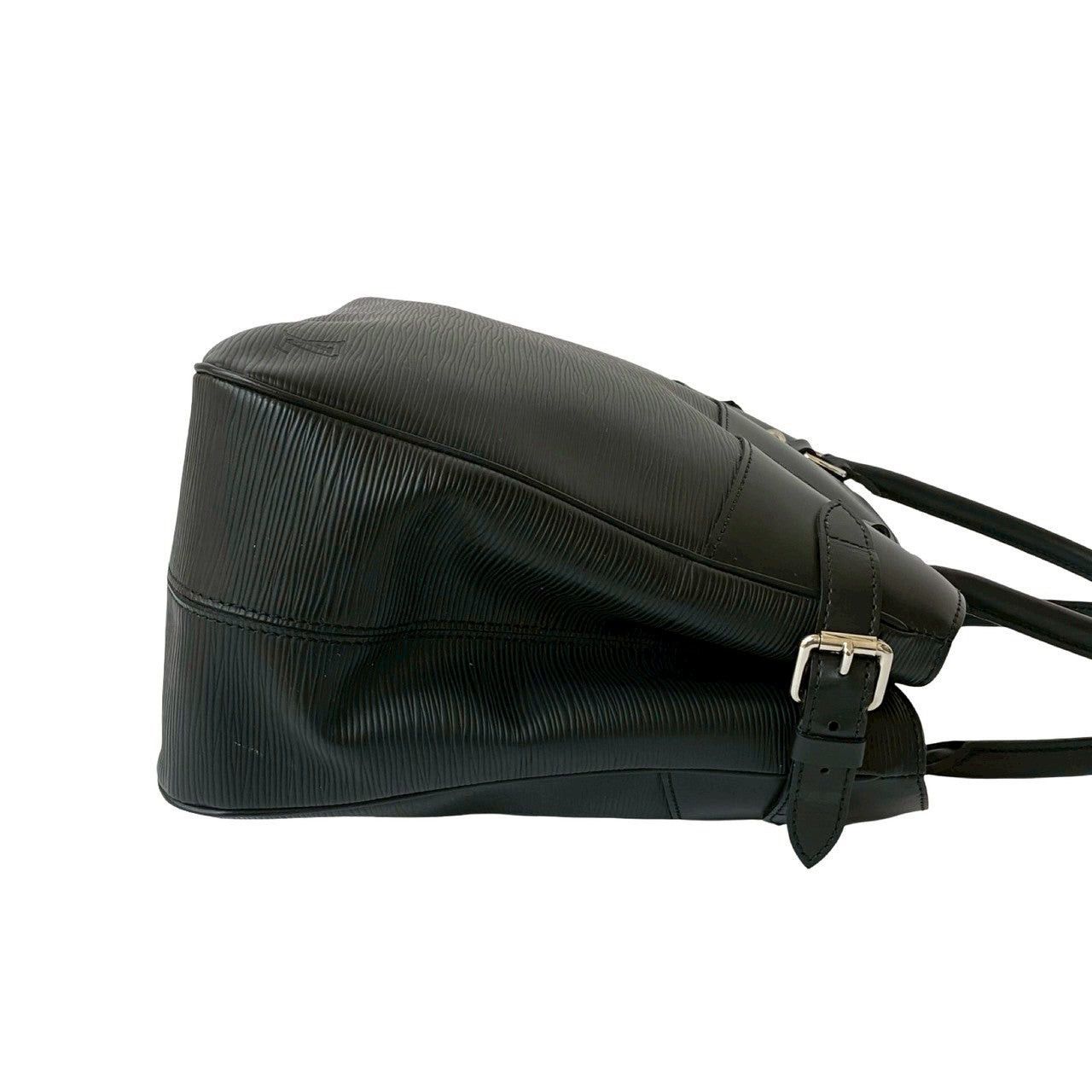 Louis Vuitton Louis Vuitton Tote Bag Black Leather Size ONE SIZE - 6 Thumbnail
