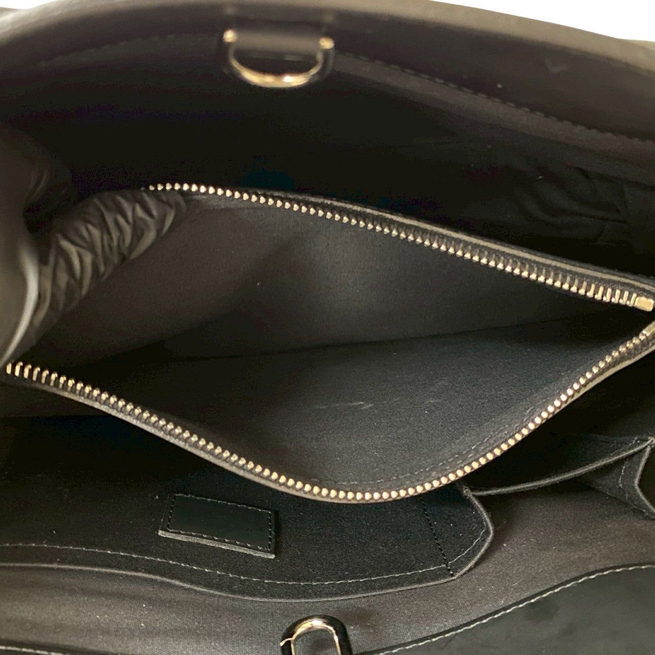 Louis Vuitton Louis Vuitton Tote Bag Black Leather Size ONE SIZE - 10 Thumbnail