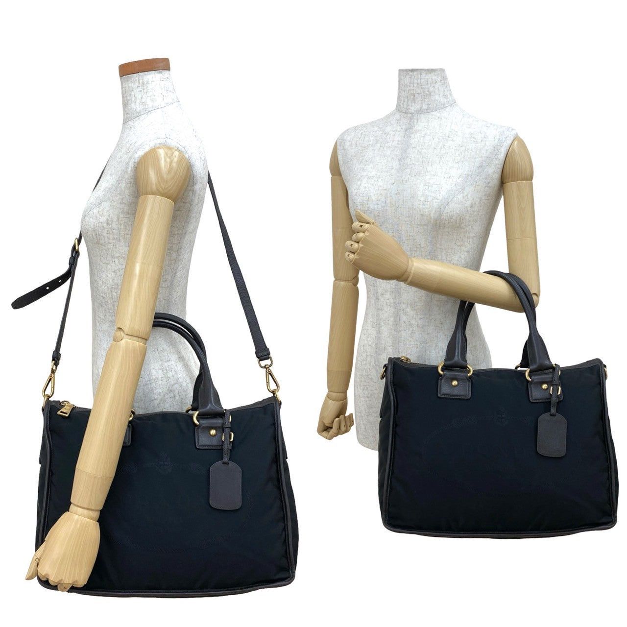Prada Prada Shoulder Bag Black Synthetic Size ONE SIZE - 2 Thumbnail