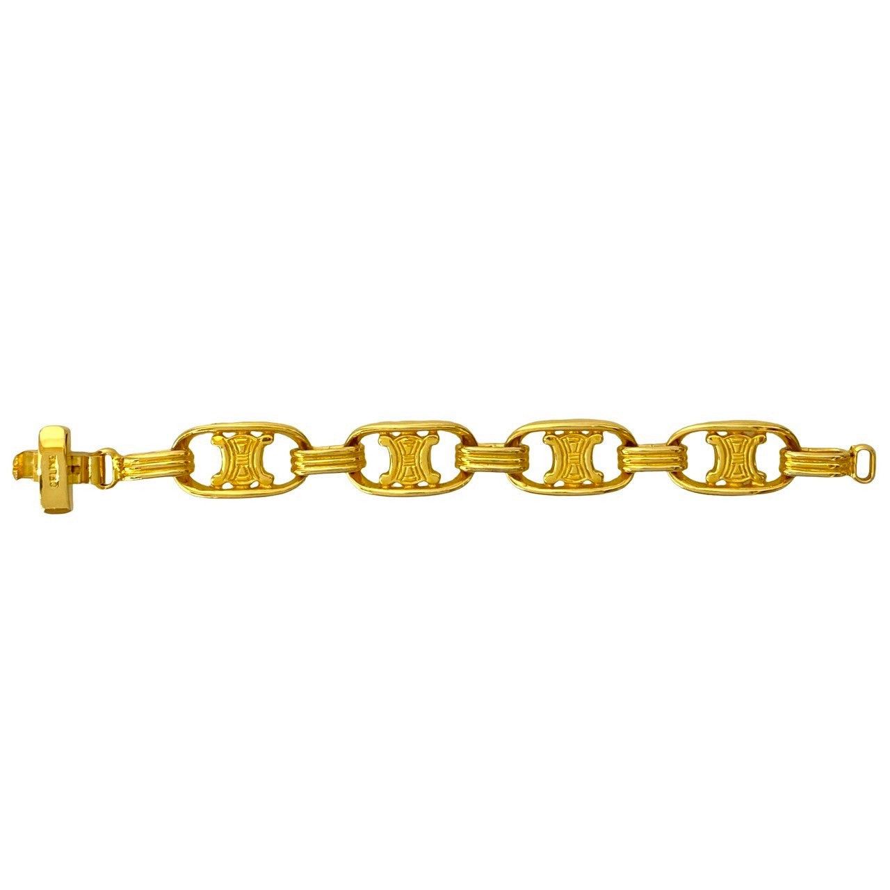 Celine Celine Bracelet Gold Plated Size ONE SIZE - 3 Thumbnail