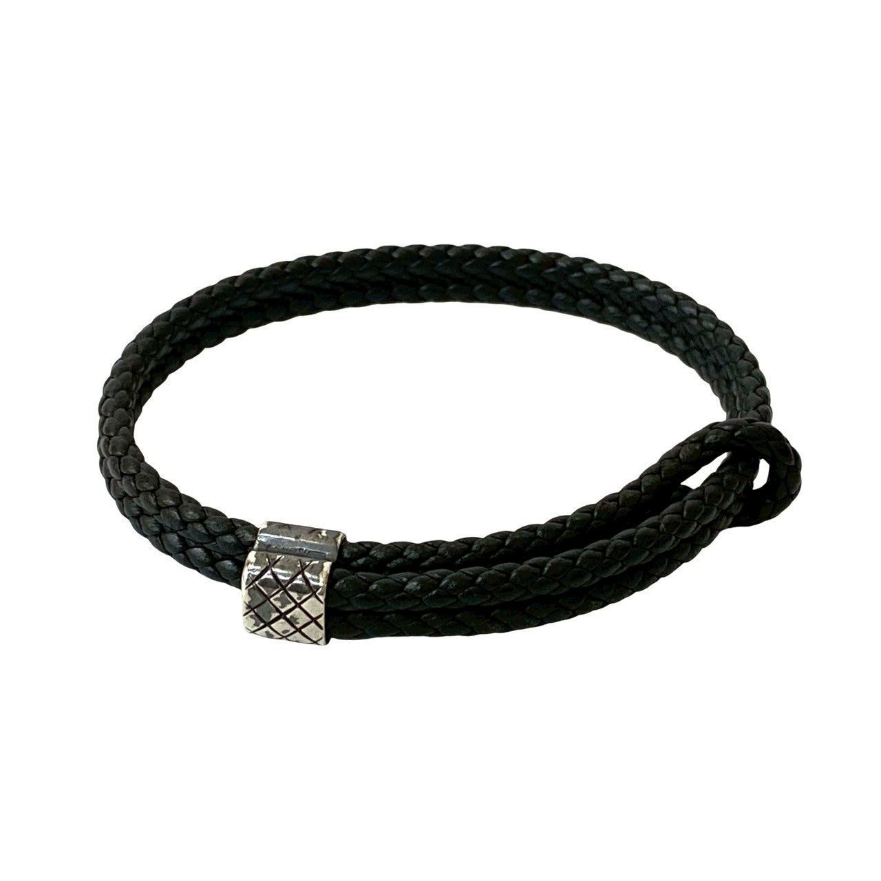 Bottega Veneta Bottega Veneta Bracelet Black Silver Size ONE SIZE - 4 Thumbnail