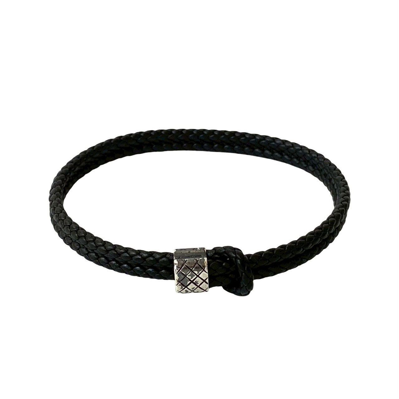 Bottega Veneta Bottega Veneta Bracelet Black Silver Size ONE SIZE - 3 Thumbnail