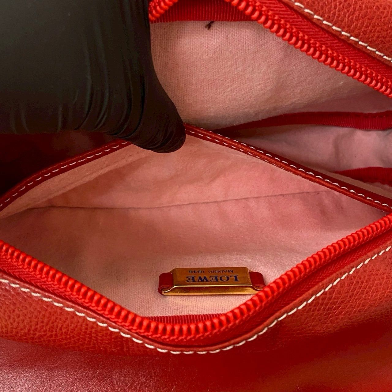 Loewe Loewe Shoulder Bag Red Leather Size ONE SIZE - 10 Thumbnail