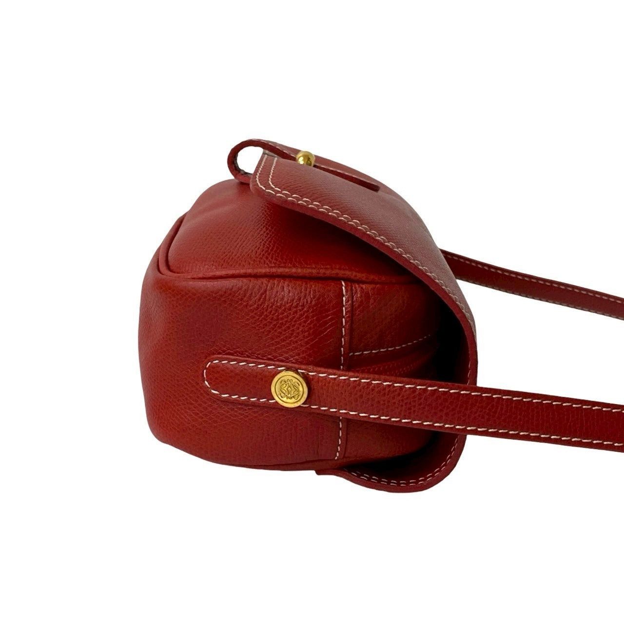 Loewe Loewe Shoulder Bag Red Leather Size ONE SIZE - 6 Thumbnail