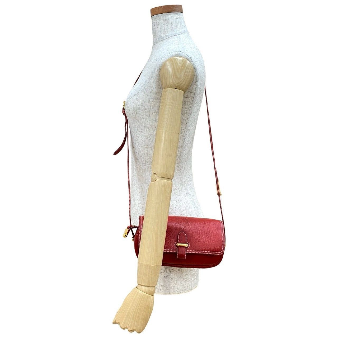 Loewe Loewe Shoulder Bag Red Leather Size ONE SIZE - 2 Thumbnail