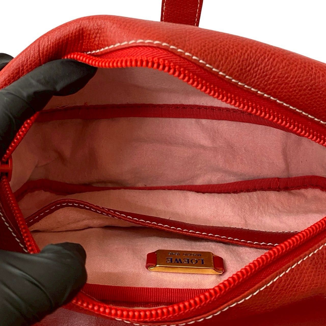 Loewe Loewe Shoulder Bag Red Leather Size ONE SIZE - 9 Thumbnail