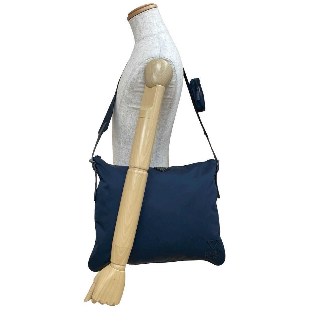 Prada Prada Shoulder Bag Blue Synthetic Size ONE SIZE - 2 Thumbnail
