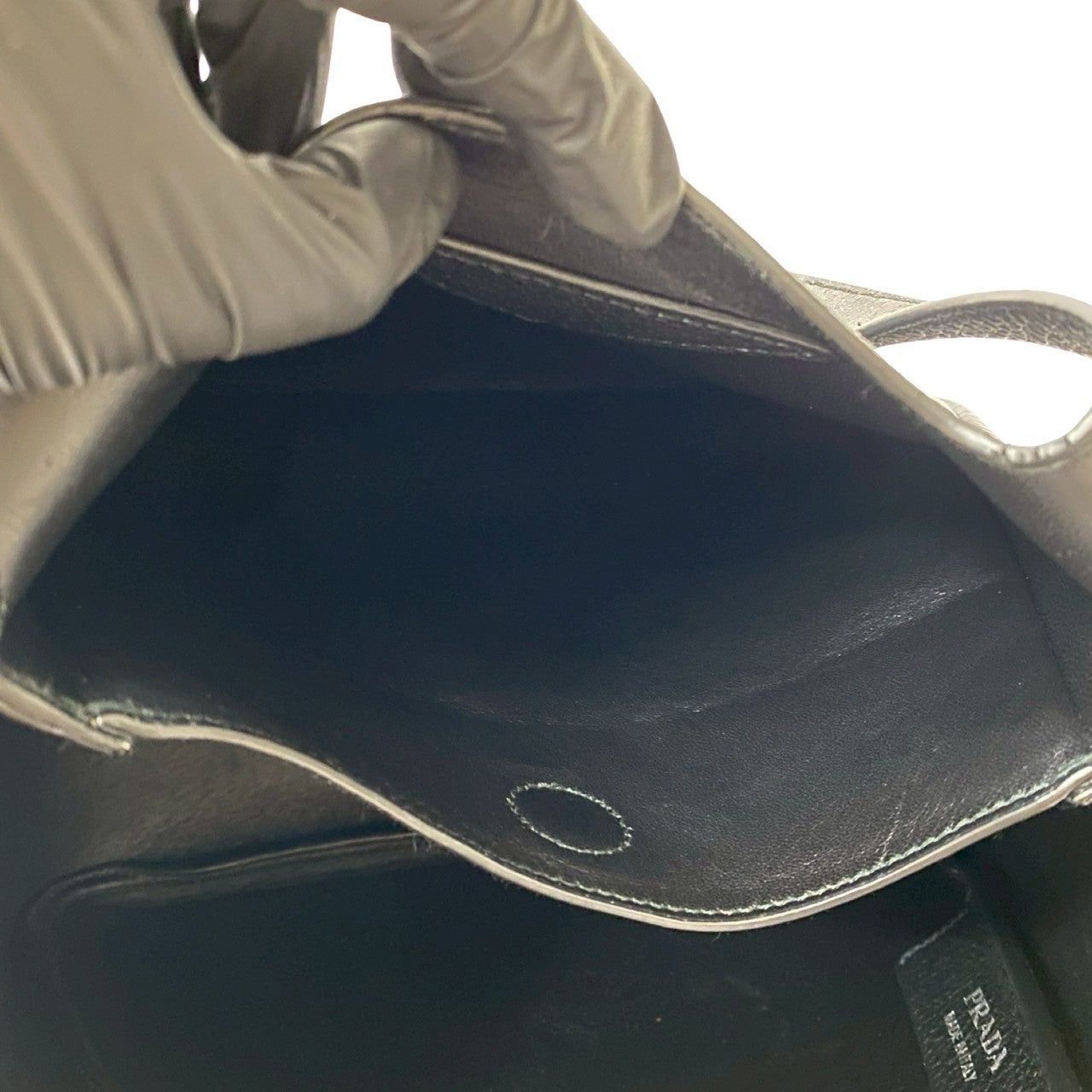 Prada Prada Handbag Black Leather Size ONE SIZE - 10 Thumbnail