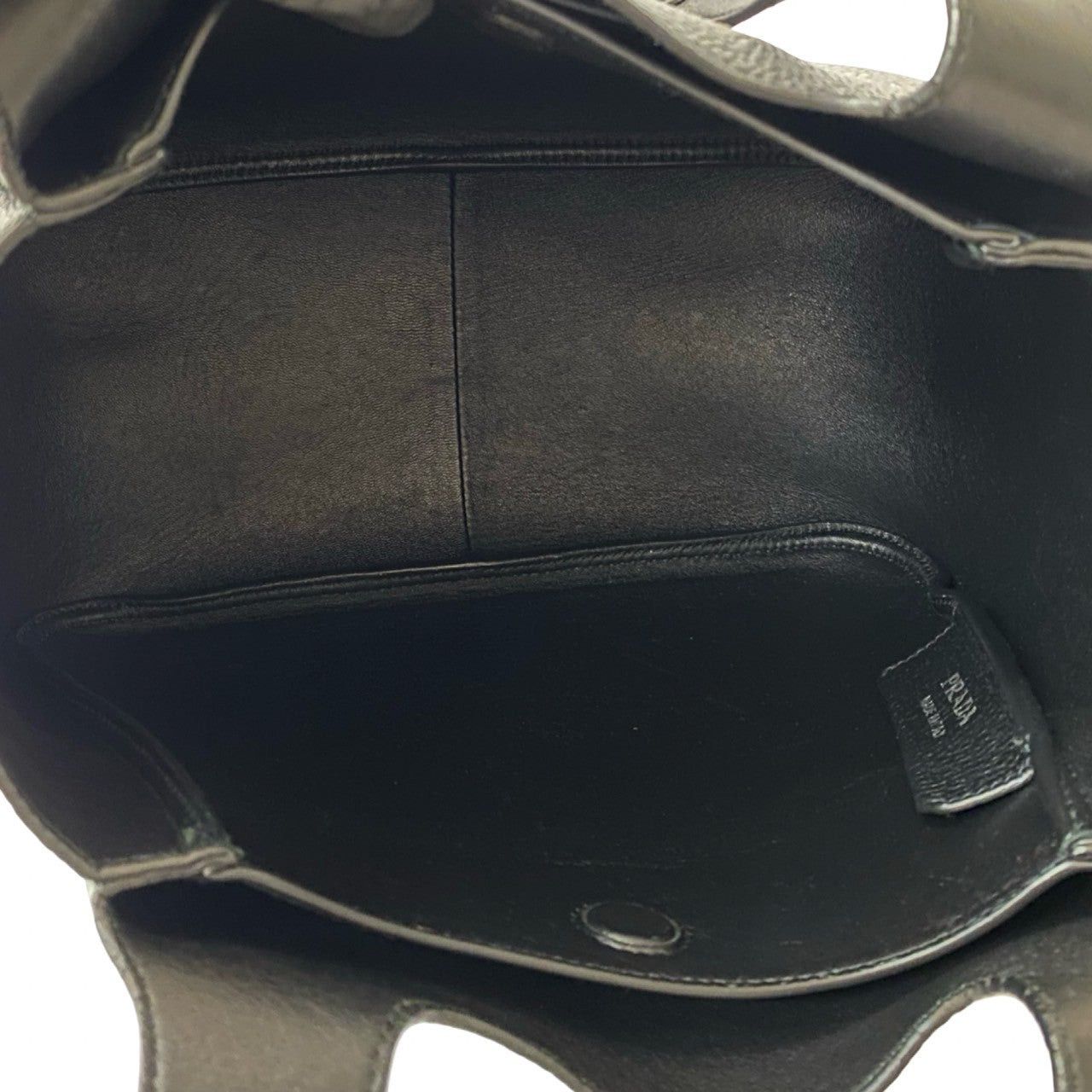 Prada Prada Handbag Black Leather Size ONE SIZE - 9 Thumbnail