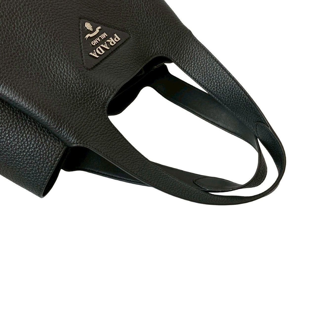 Prada Prada Handbag Black Leather Size ONE SIZE - 4 Thumbnail