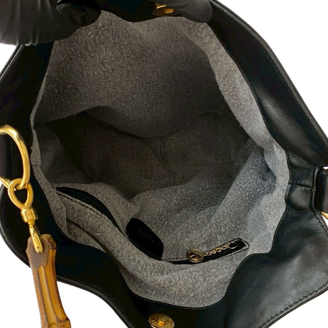 Gucci Gucci Handbag Black Leather Size ONE SIZE - 9 Thumbnail