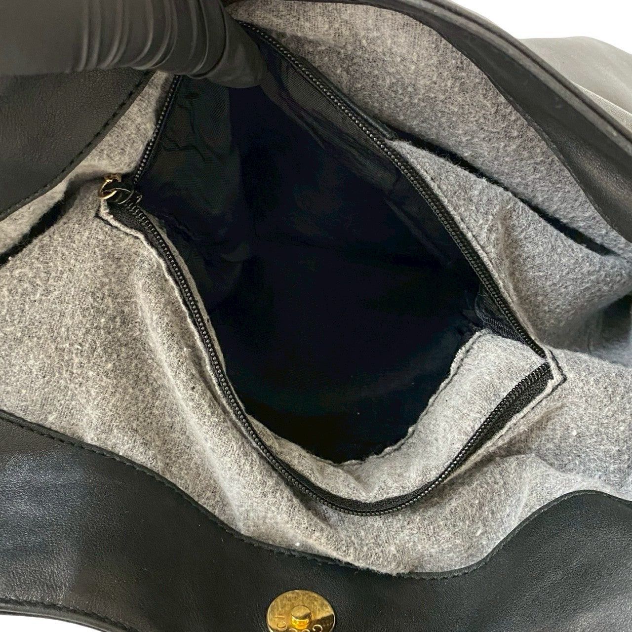 Gucci Gucci Handbag Black Leather Size ONE SIZE - 10 Thumbnail