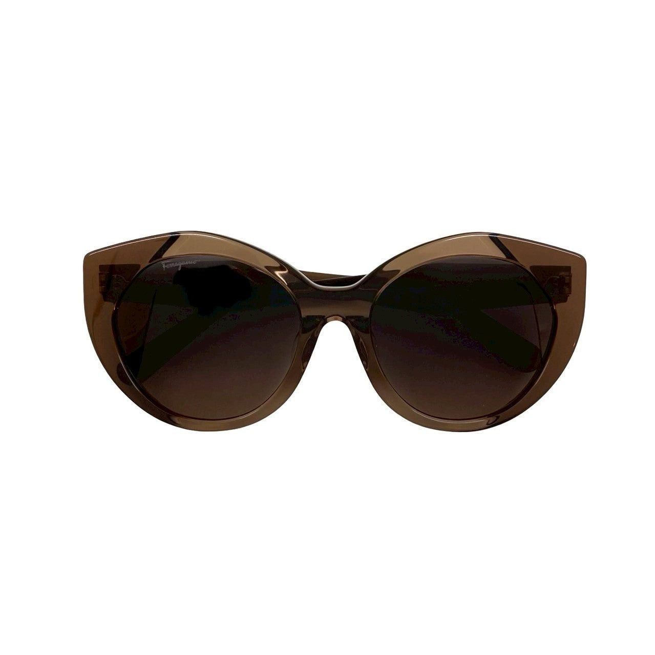 Salvatore Ferragamo Salvatore Ferragamo Sunglasses Brown Plastic Size ONE SIZE - 2 Thumbnail