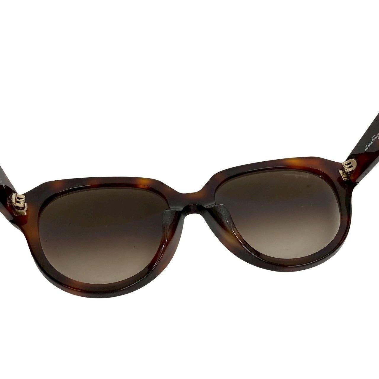 Salvatore Ferragamo Salvatore Ferragamo Sunglasses Brown Plastic Size ONE SIZE - 7 Thumbnail