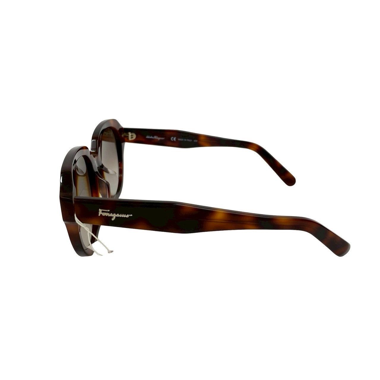Salvatore Ferragamo Salvatore Ferragamo Sunglasses Brown Plastic Size ONE SIZE - 6 Thumbnail