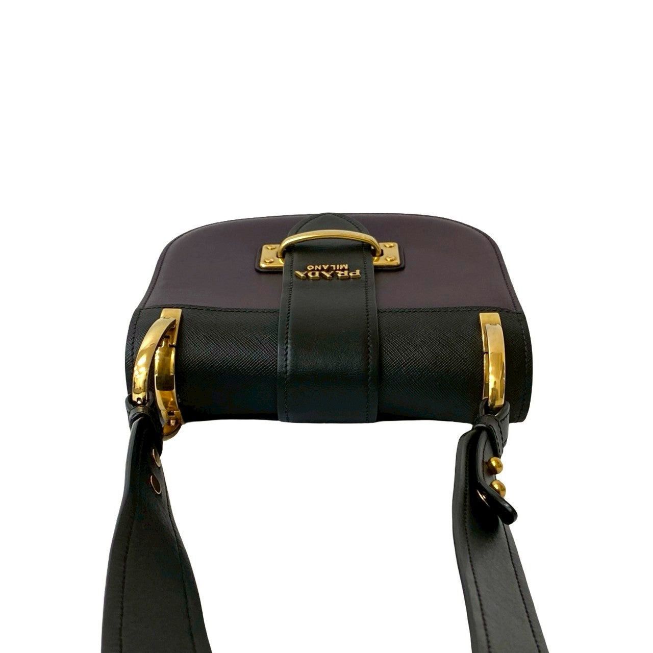 Prada Prada Shoulder Bag Black Leather Size ONE SIZE - 4 Thumbnail