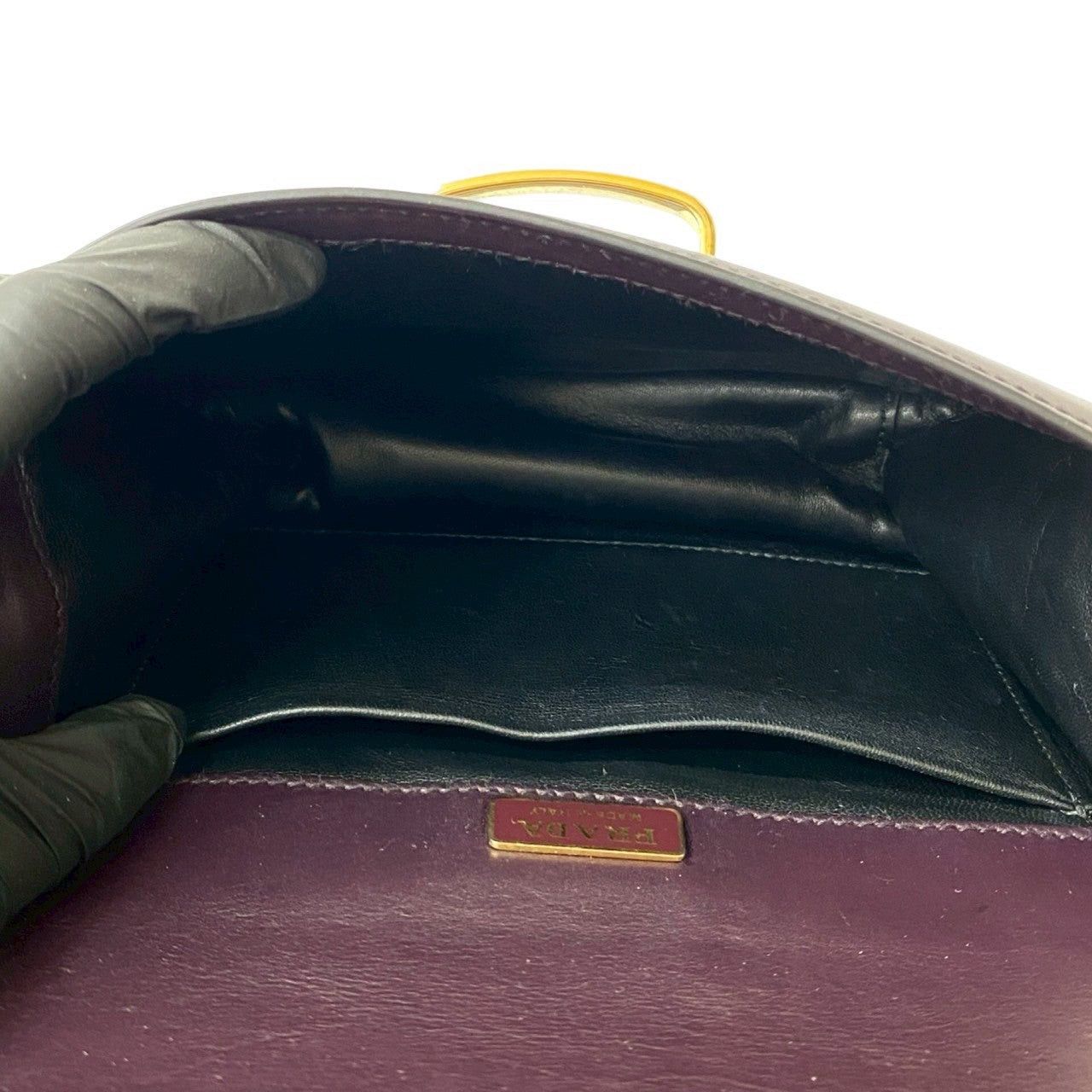 Prada Prada Shoulder Bag Black Leather Size ONE SIZE - 9 Thumbnail