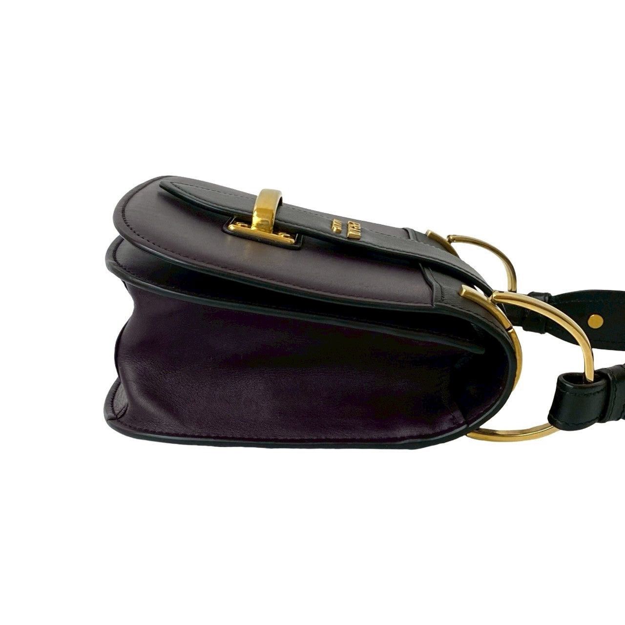 Prada Prada Shoulder Bag Black Leather Size ONE SIZE - 6 Thumbnail
