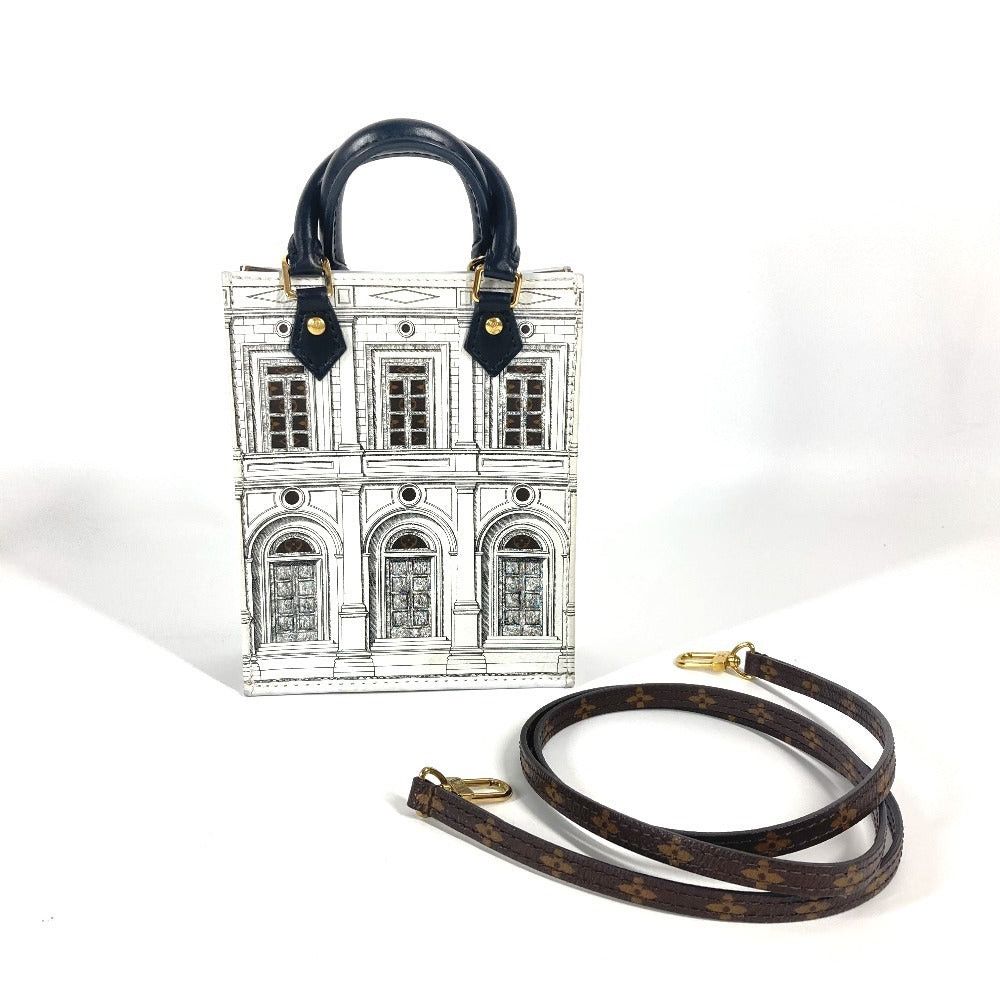 Louis Vuitton Louis Vuitton M80991 Fornasetti Collaboration Petite Sackpla Briefcase Diagonal Hanging (E.G. Of A Rocket) Handbag Pochette Metis 2 Way Bag Shoulder Leather Women White Size ONE SIZE - 15 Thumbnail