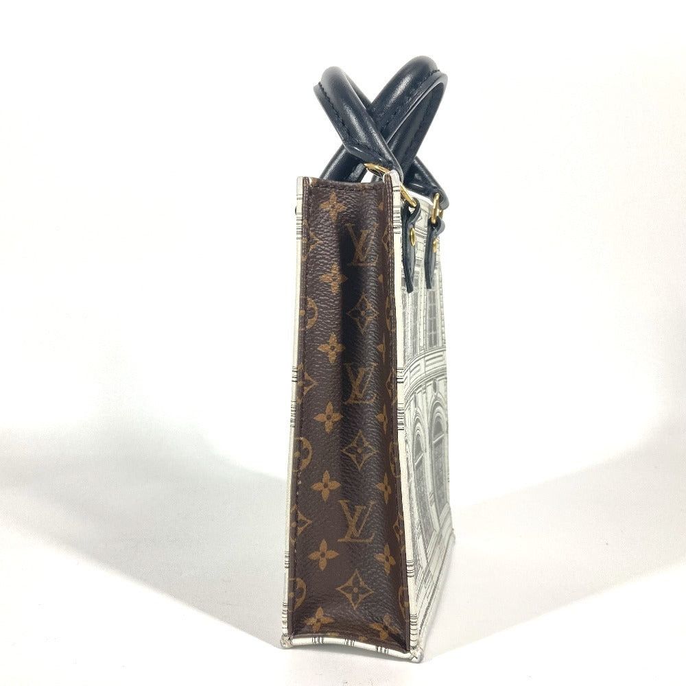 Louis Vuitton Louis Vuitton M80991 Fornasetti Collaboration Petite Sackpla Briefcase Diagonal Hanging (E.G. Of A Rocket) Handbag Pochette Metis 2 Way Bag Shoulder Leather Women White Size ONE SIZE - 4 Thumbnail