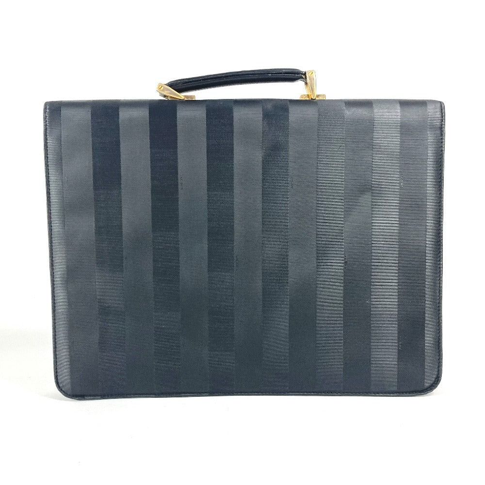 Fendi Fendi Pecan Logo Tote Bag Handbag Porte-Documents Business Pvc/Leather Unisex Black Size ONE SIZE - 2 Thumbnail