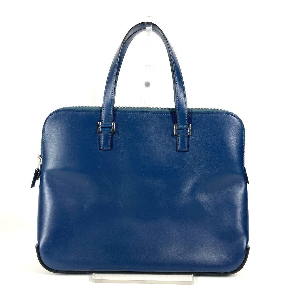 Hermes Hermes Escapada Tote Bag Handbag Porte-Documents Business Box Calf Unisex Blue Size ONE SIZE - 2 Thumbnail