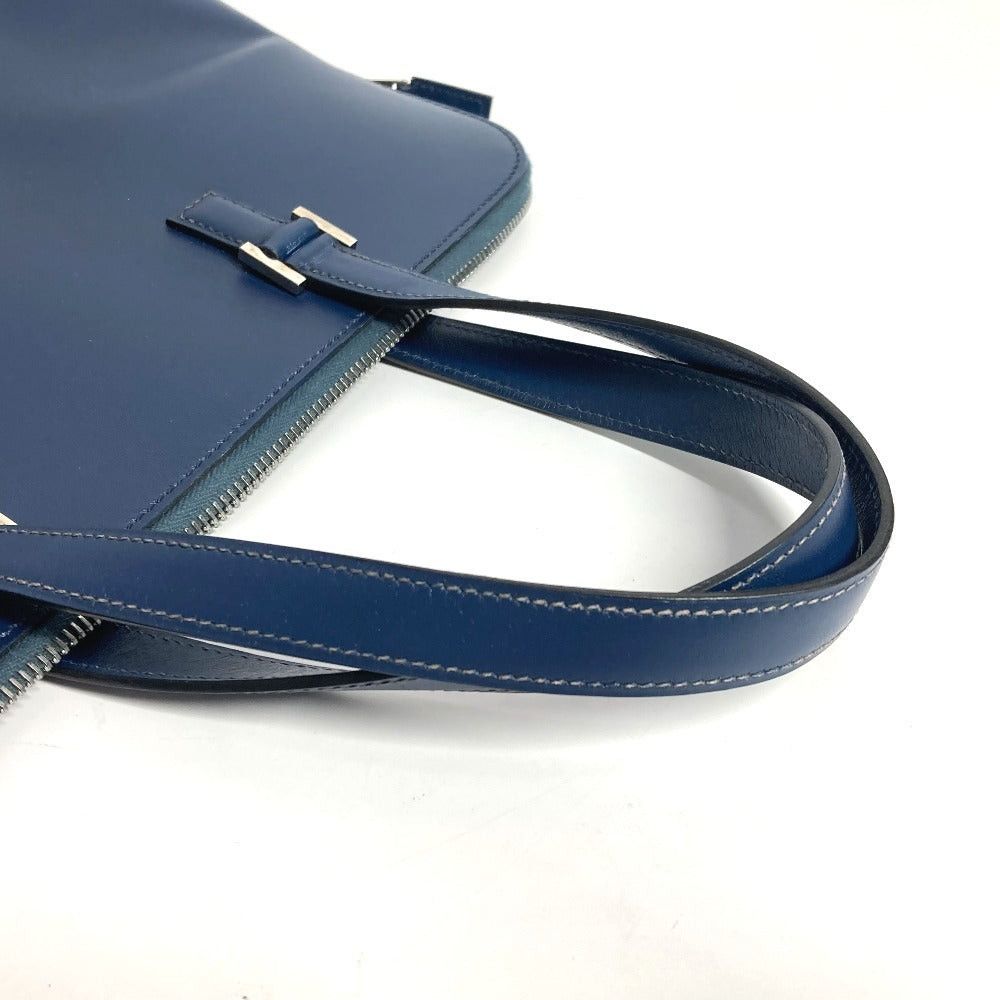 Hermes Hermes Escapada Tote Bag Handbag Porte-Documents Business Box Calf Unisex Blue Size ONE SIZE - 14 Thumbnail