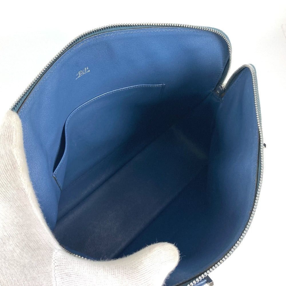 Hermes Hermes Escapada Tote Bag Handbag Porte-Documents Business Box Calf Unisex Blue Size ONE SIZE - 15 Thumbnail