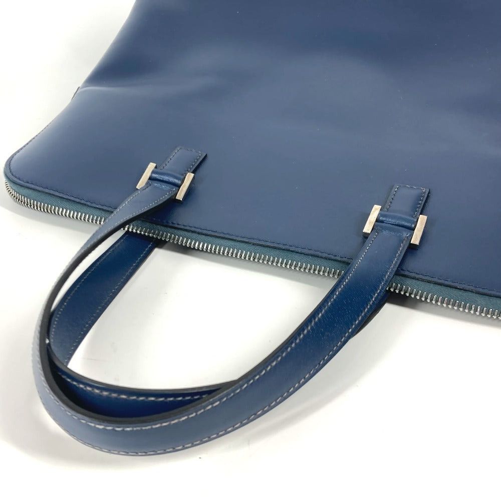 Hermes Hermes Escapada Tote Bag Handbag Porte-Documents Business Box Calf Unisex Blue Size ONE SIZE - 8 Thumbnail