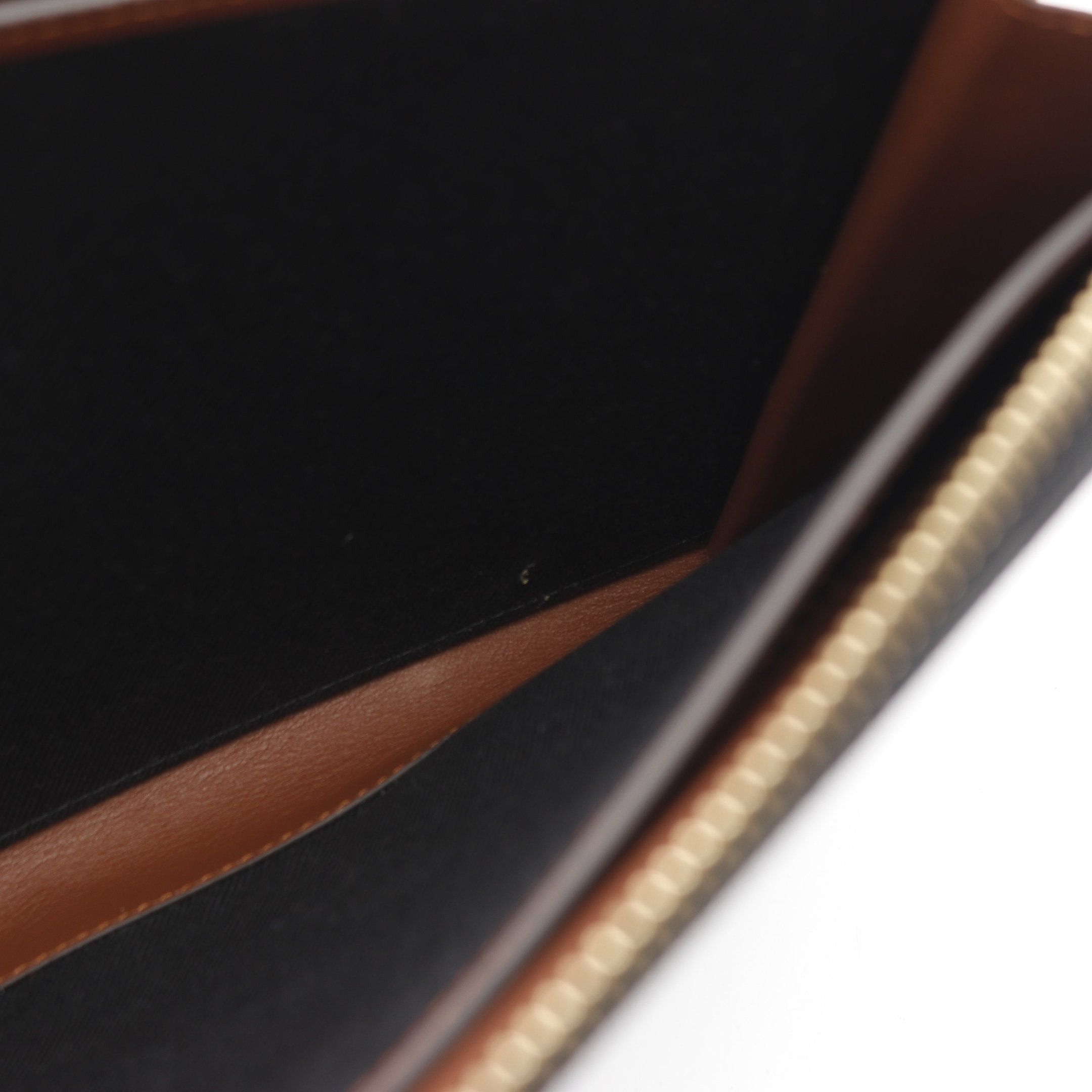 Burberry Burberry Tb Monogram Clutch Bag Leather Beige Brown Size ONE SIZE - 6 Thumbnail