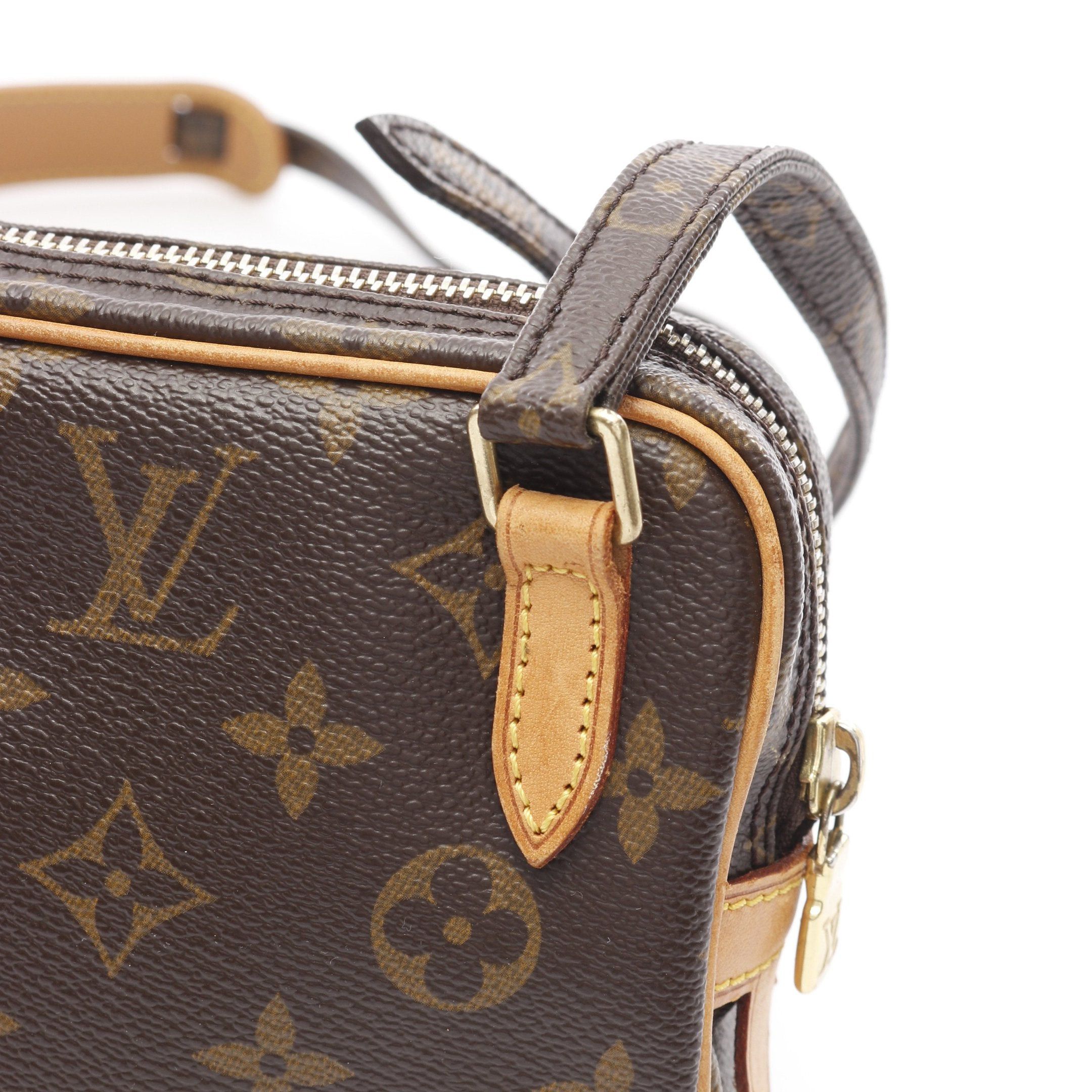 Louis Vuitton Louis Vuitton Marly Monogram Shoulder Bag Leather Brown Size ONE SIZE - 9 Thumbnail