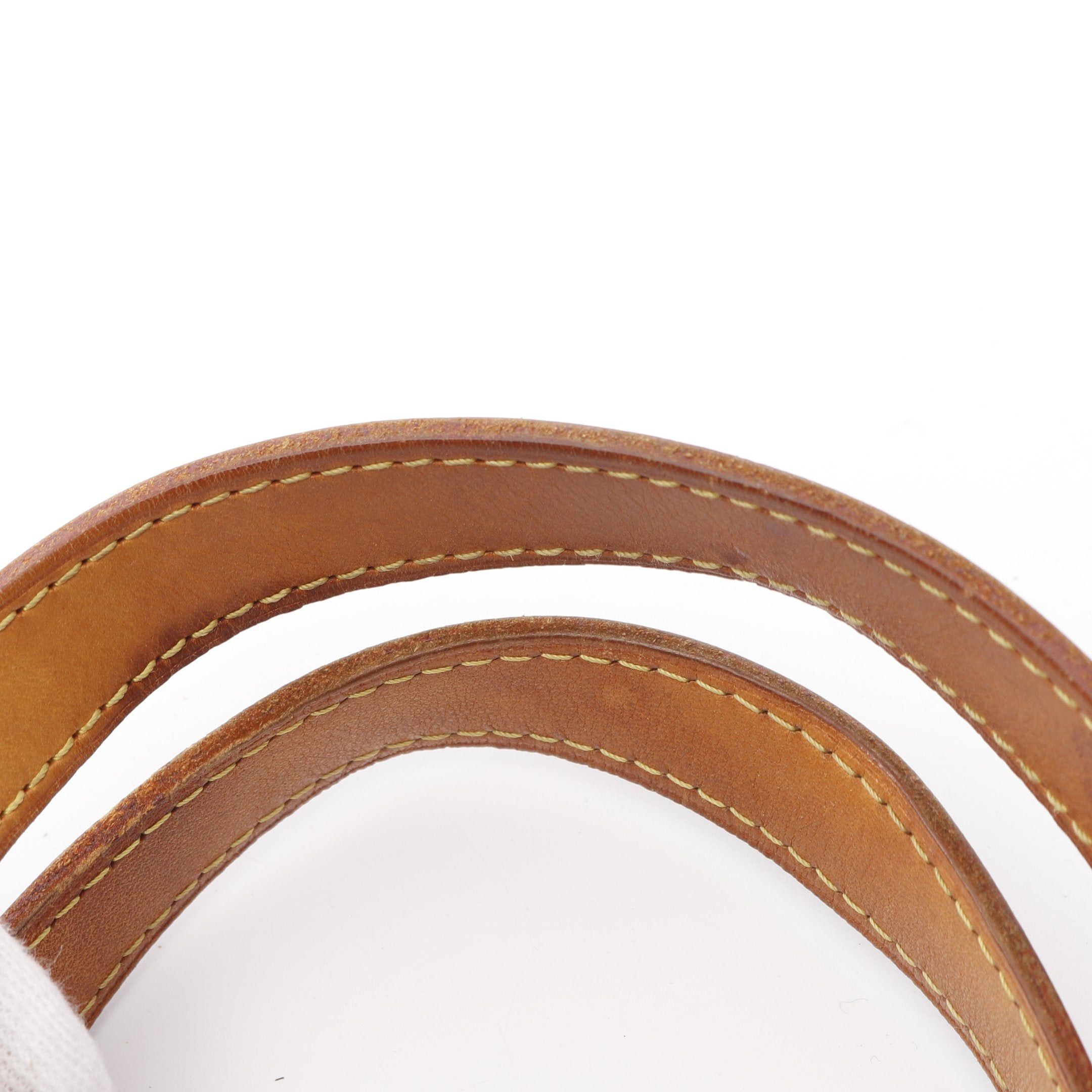 Louis Vuitton Louis Vuitton Palermo Pm Monogram Handbag Leather Brown Size ONE SIZE - 7 Thumbnail