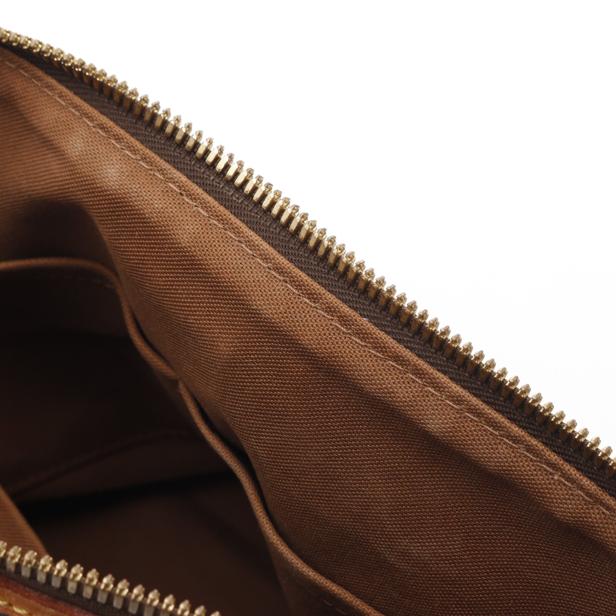 Louis Vuitton Louis Vuitton Palermo Pm Monogram Handbag Leather Brown Size ONE SIZE - 9 Thumbnail