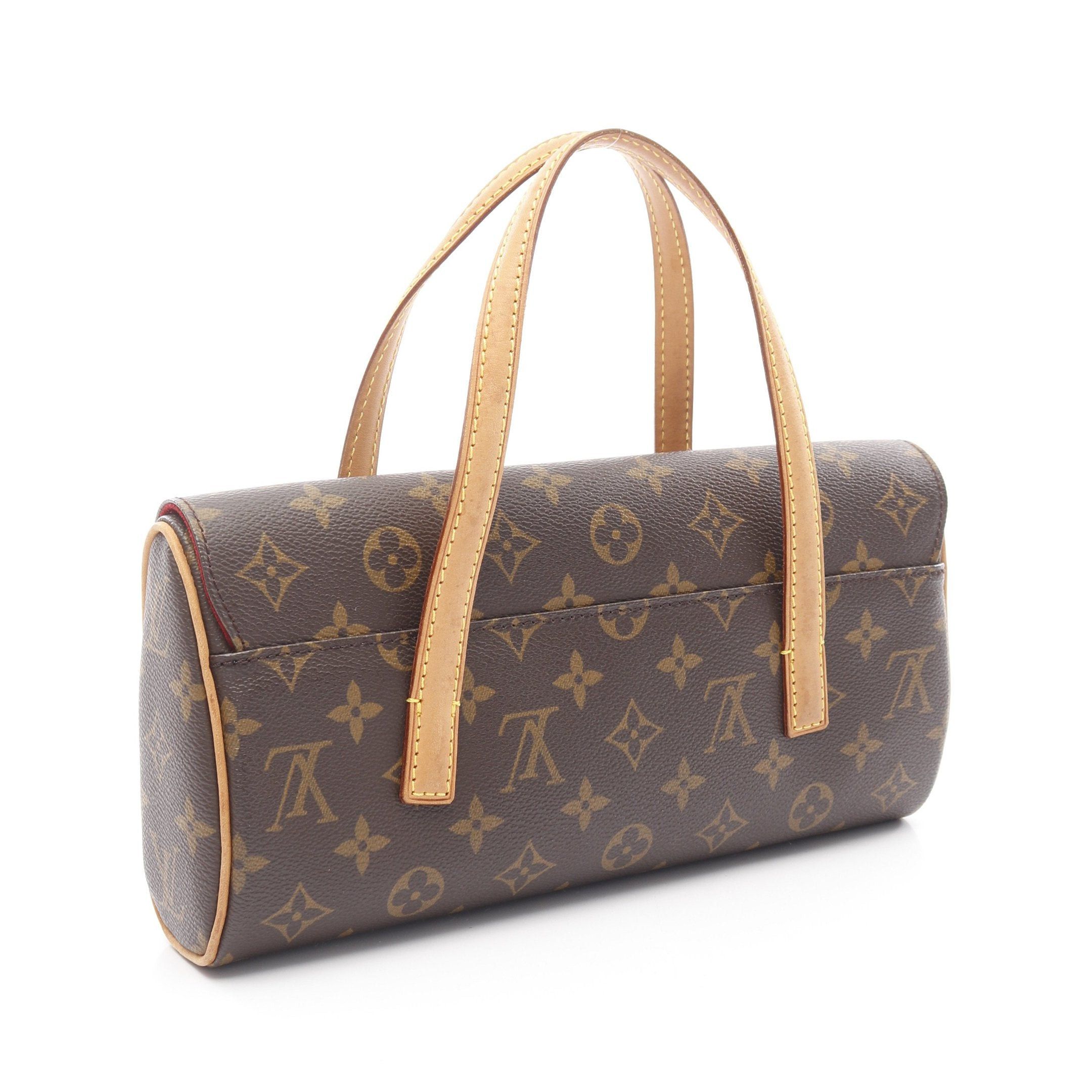 Louis Vuitton Louis Vuitton Sonatine Monogram Handbag Leather Brown Size ONE SIZE - 2 Thumbnail
