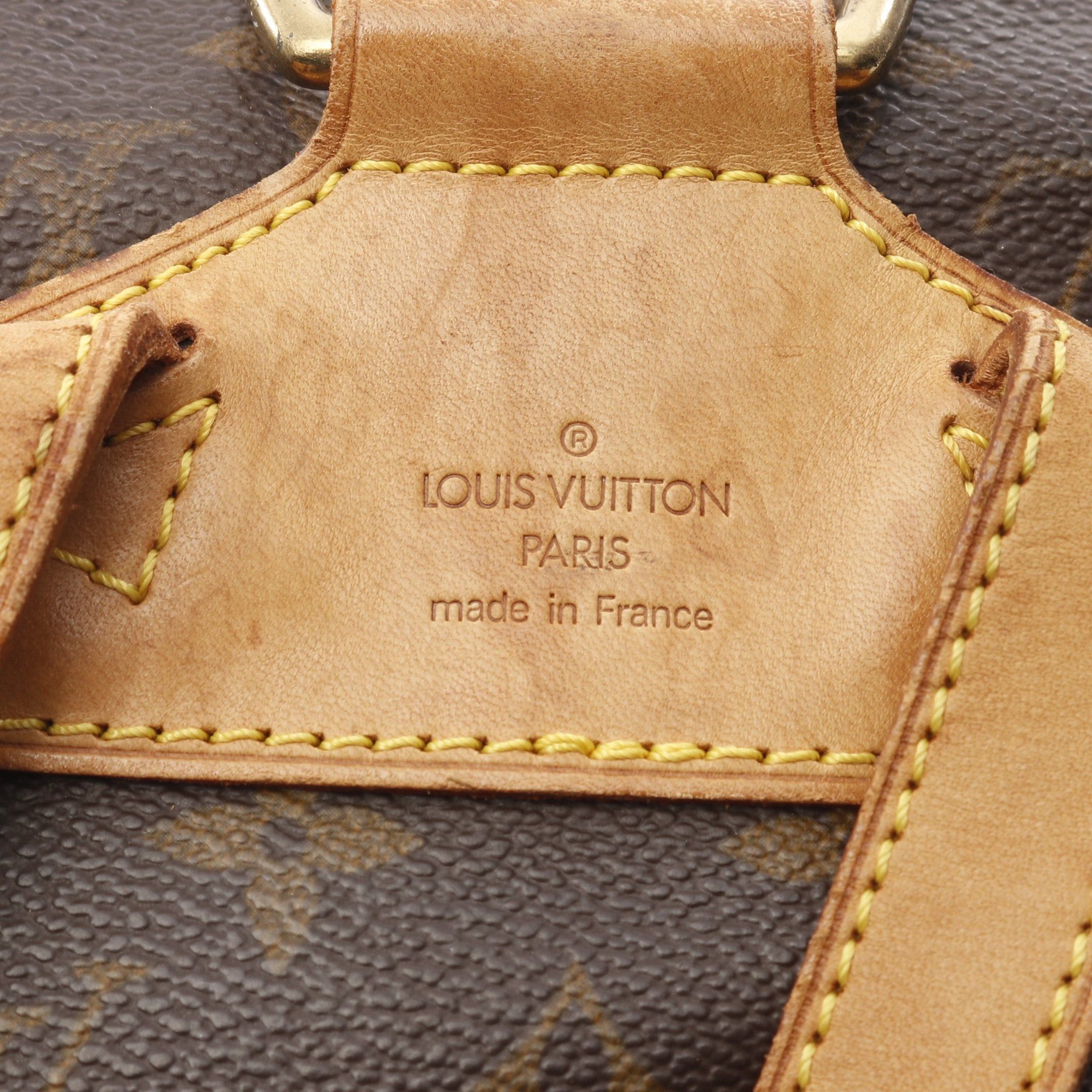 Louis Vuitton Louis Vuitton Montsouris Mm Monogram Backpack Rucksack Leather Brown Size ONE SIZE - 4 Thumbnail