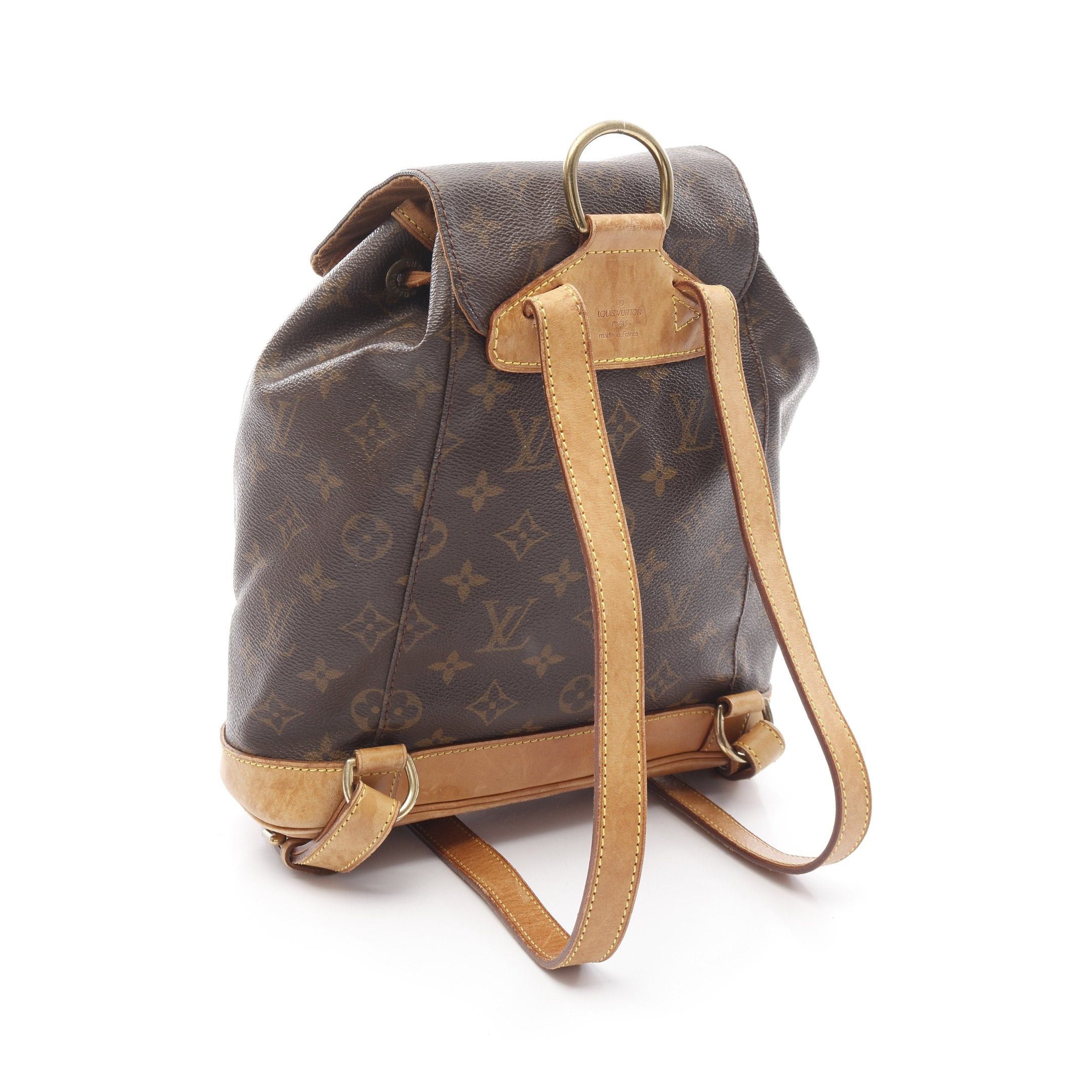 Louis Vuitton Louis Vuitton Montsouris Mm Monogram Backpack Rucksack Leather Brown Size ONE SIZE - 2 Thumbnail