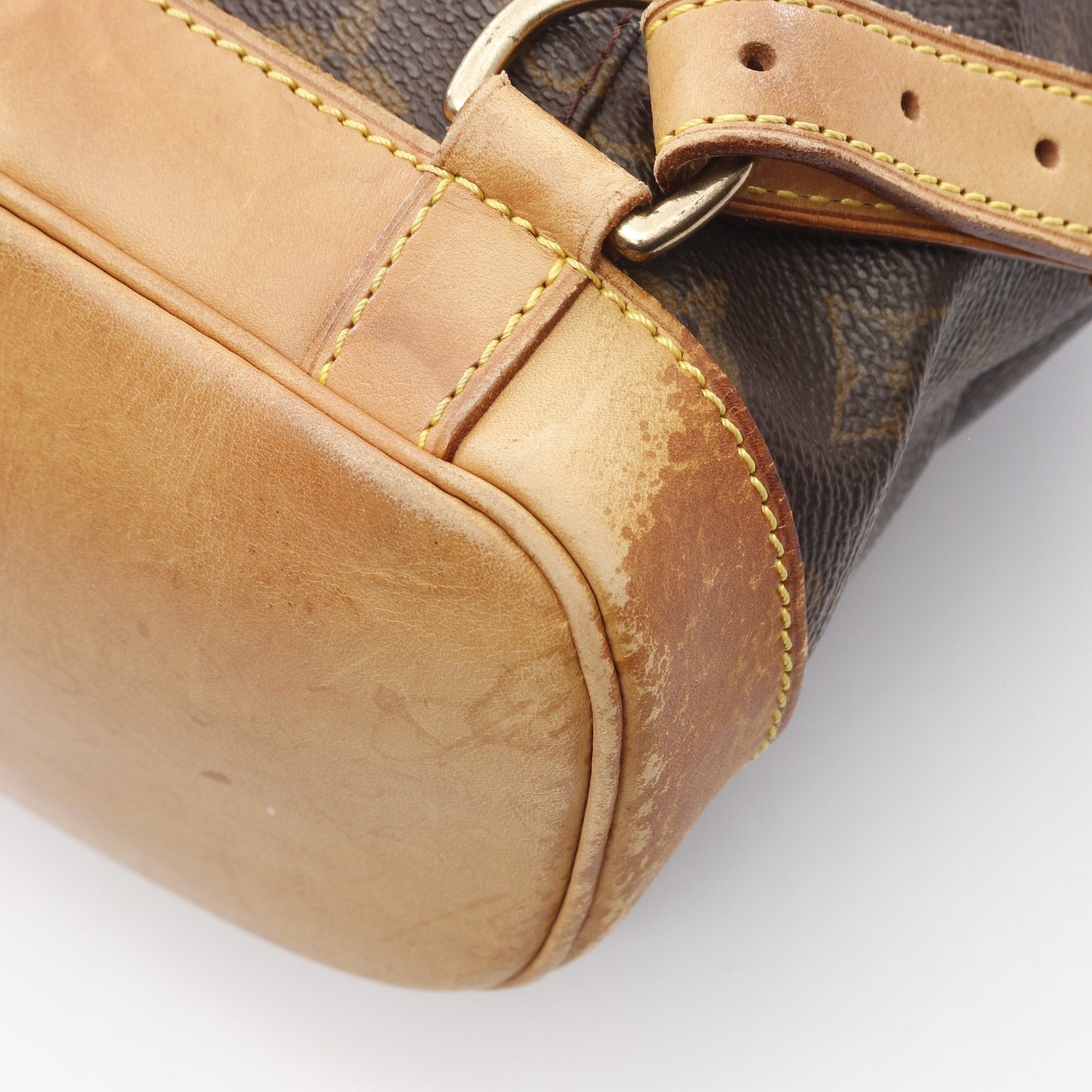 Louis Vuitton Louis Vuitton Montsouris Mm Monogram Backpack Rucksack Leather Brown Size ONE SIZE - 9 Thumbnail