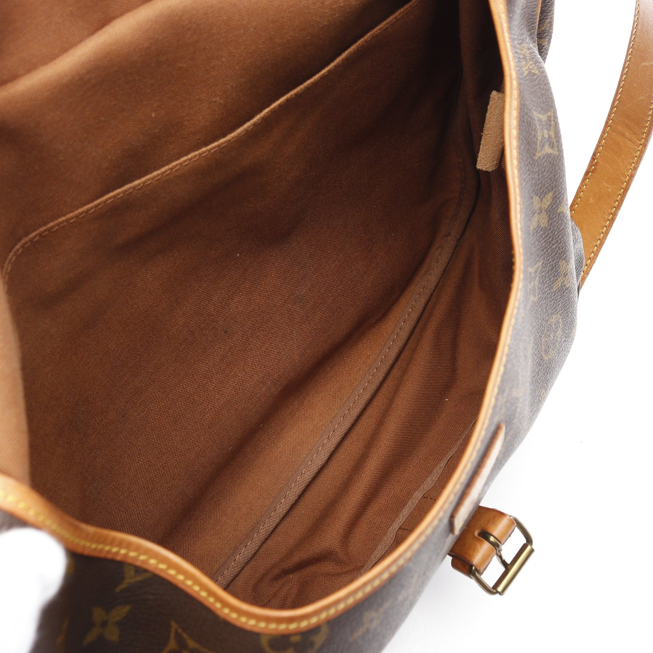 Louis Vuitton Louis Vuitton Saumur 35 Monogram Shoulder Bag Leather Brown Size ONE SIZE - 3 Thumbnail