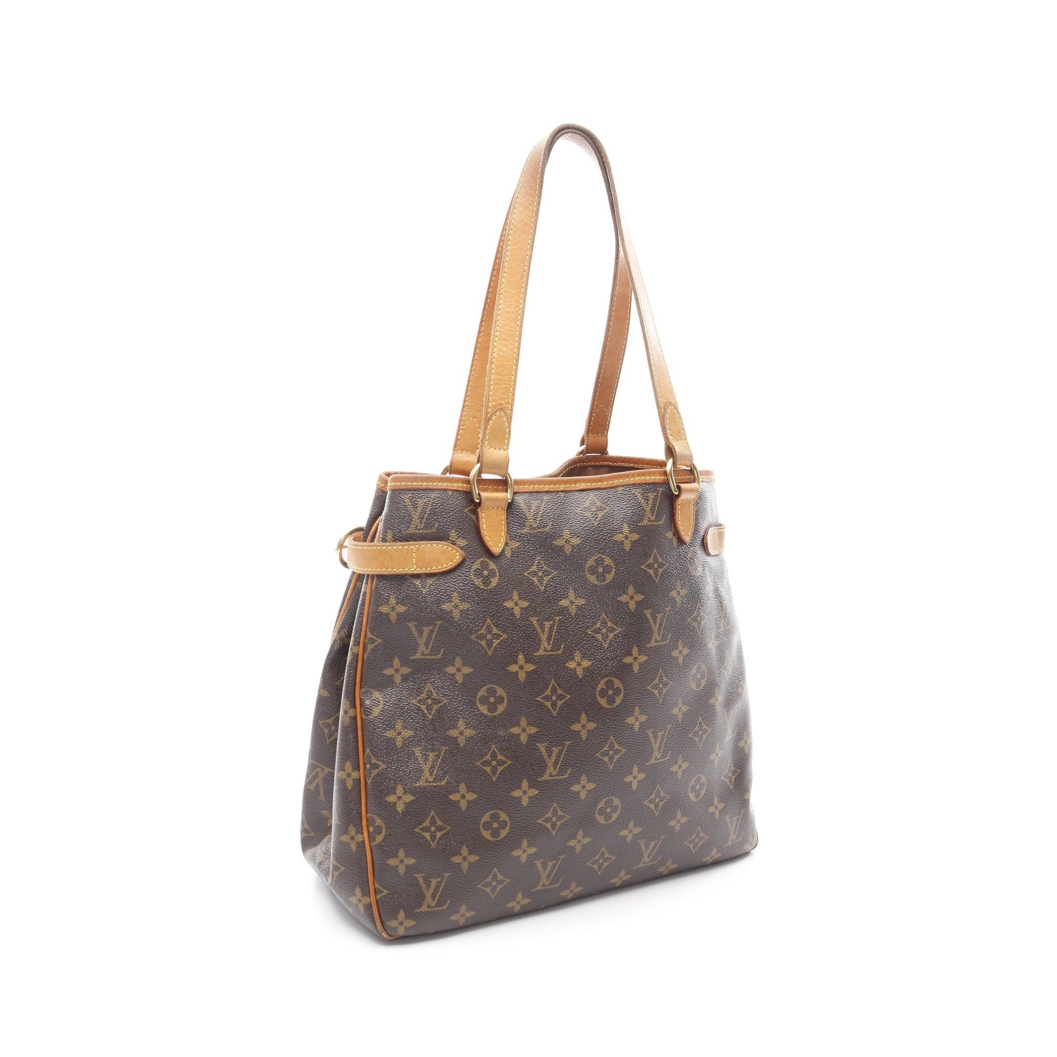 Louis Vuitton Louis Vuitton Batignolles Vertical Monogram Shoulder Bag Tote Leather Brown Size ONE SIZE - 2 Thumbnail