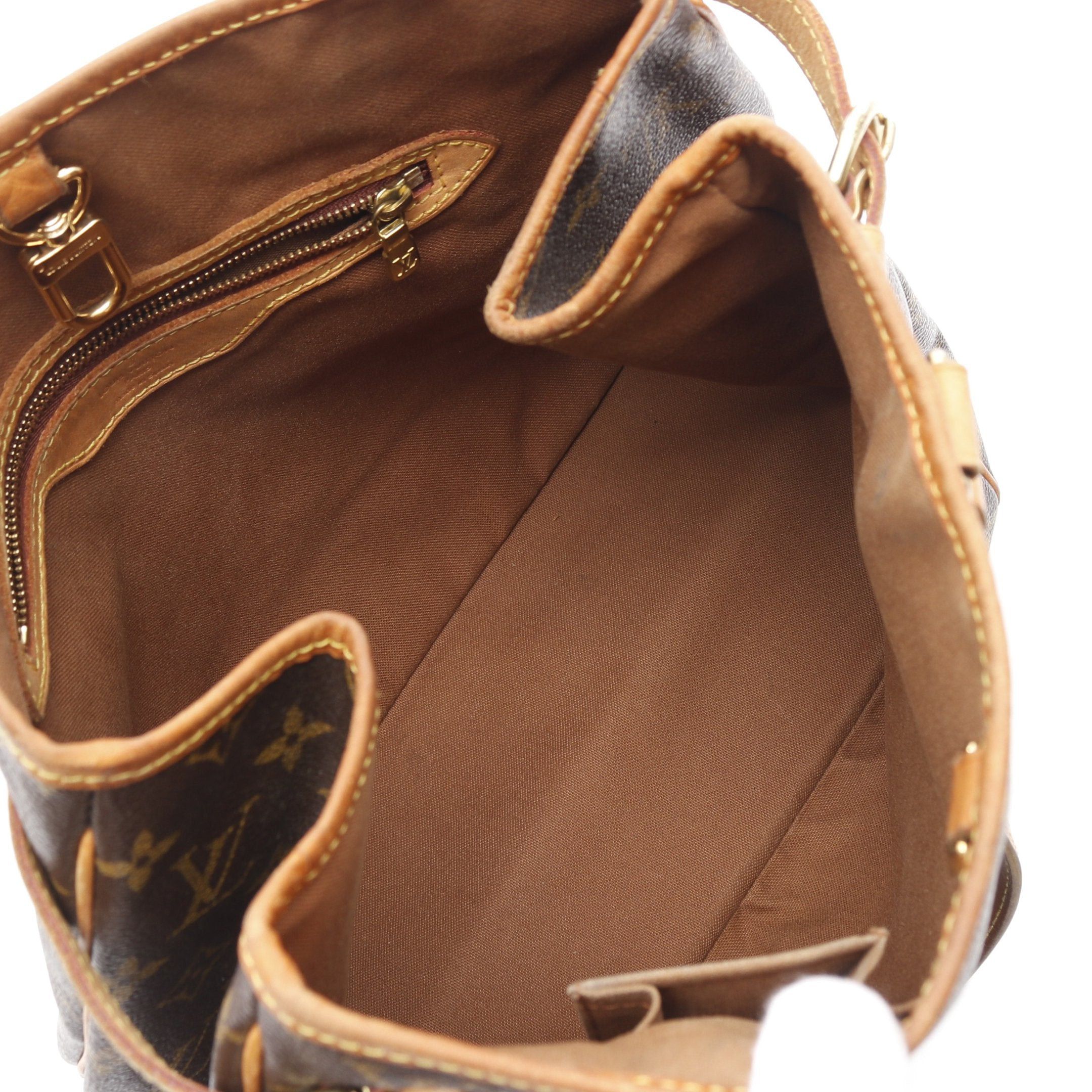 Louis Vuitton Louis Vuitton Batignolles Vertical Monogram Shoulder Bag Tote Leather Brown Size ONE SIZE - 3 Thumbnail