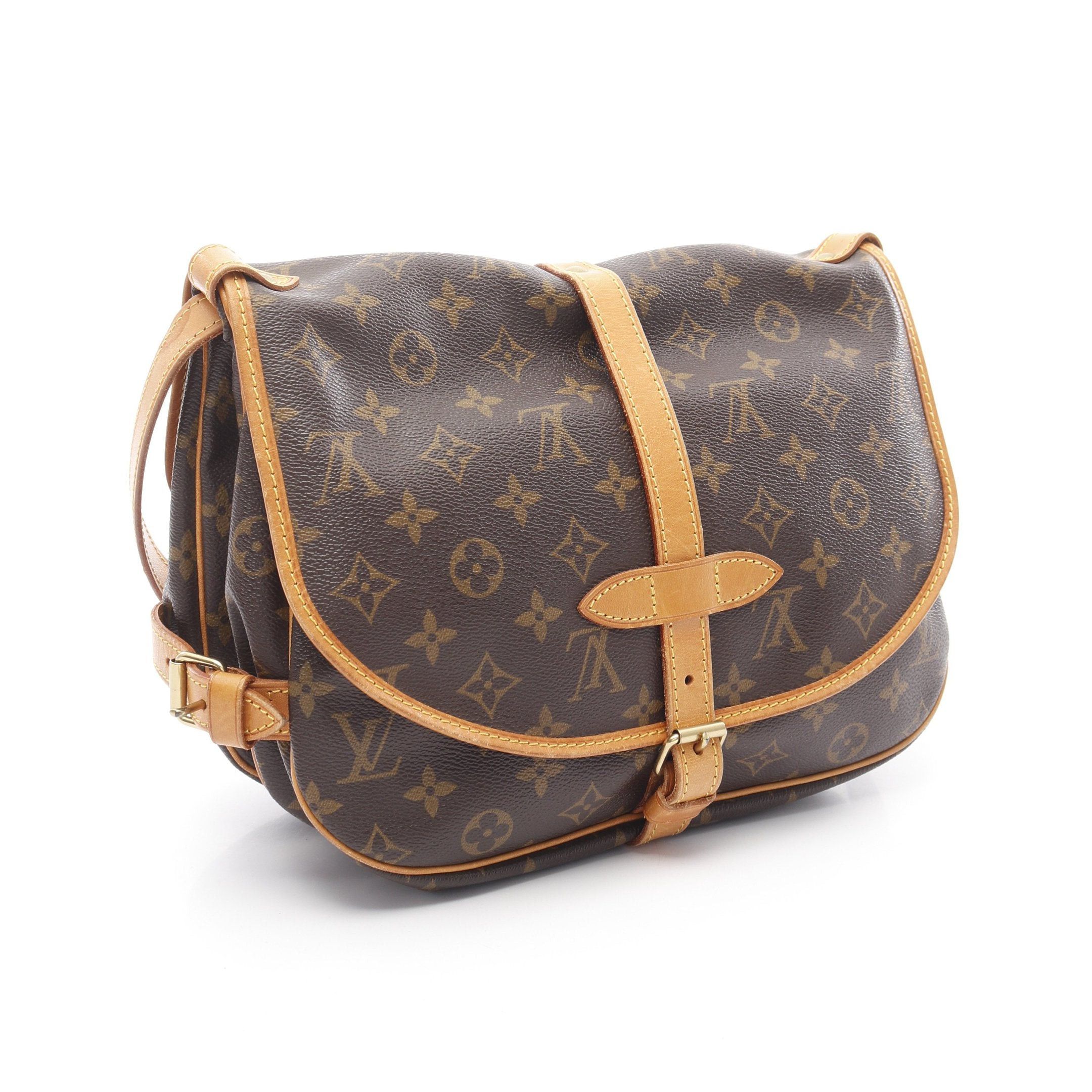 Louis Vuitton Louis Vuitton Saumur 30 Monogram Shoulder Bag Leather Brown Size ONE SIZE - 2 Thumbnail