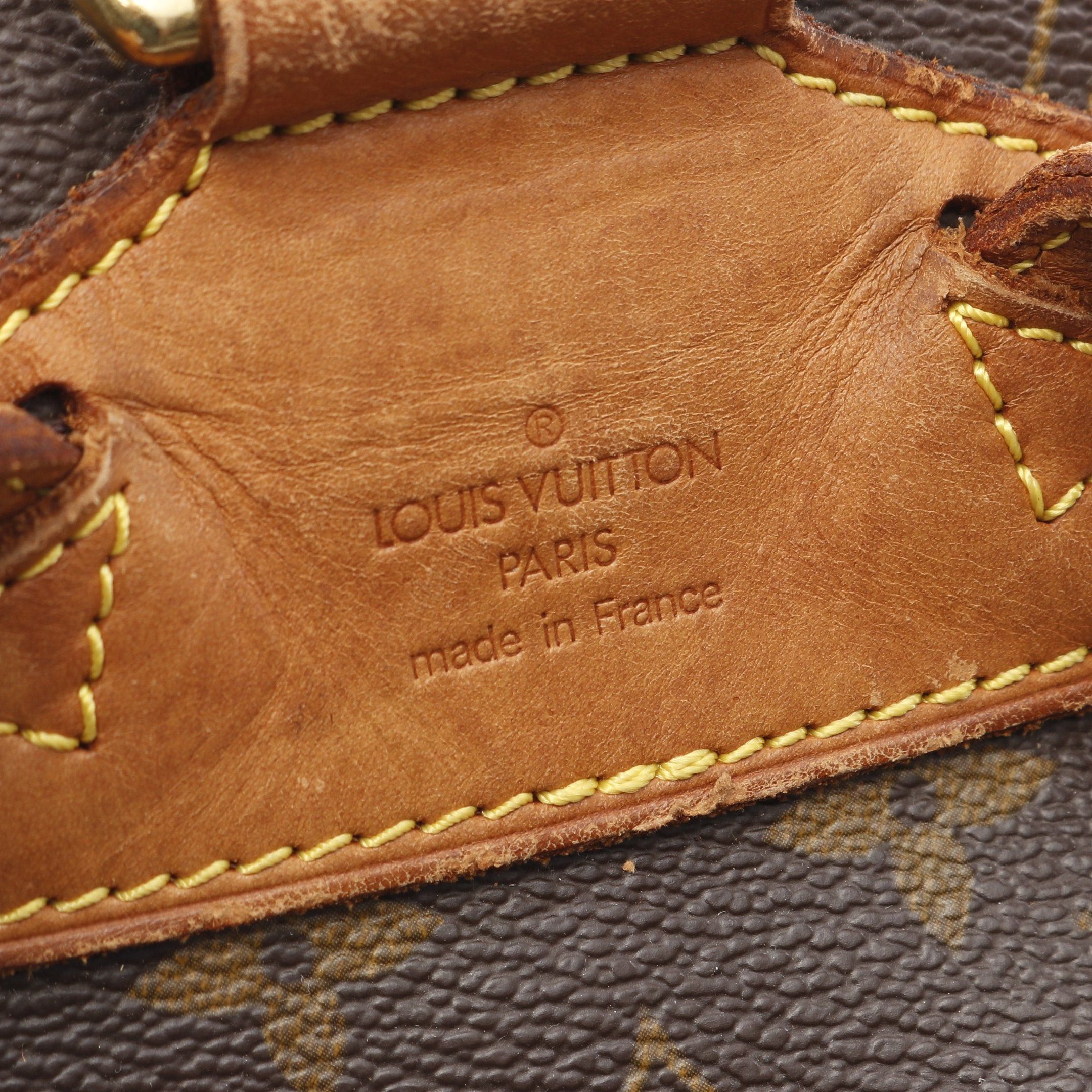Louis Vuitton Louis Vuitton Montsouris Mm Monogram Backpack Rucksack Leather Brown Size ONE SIZE - 4 Thumbnail